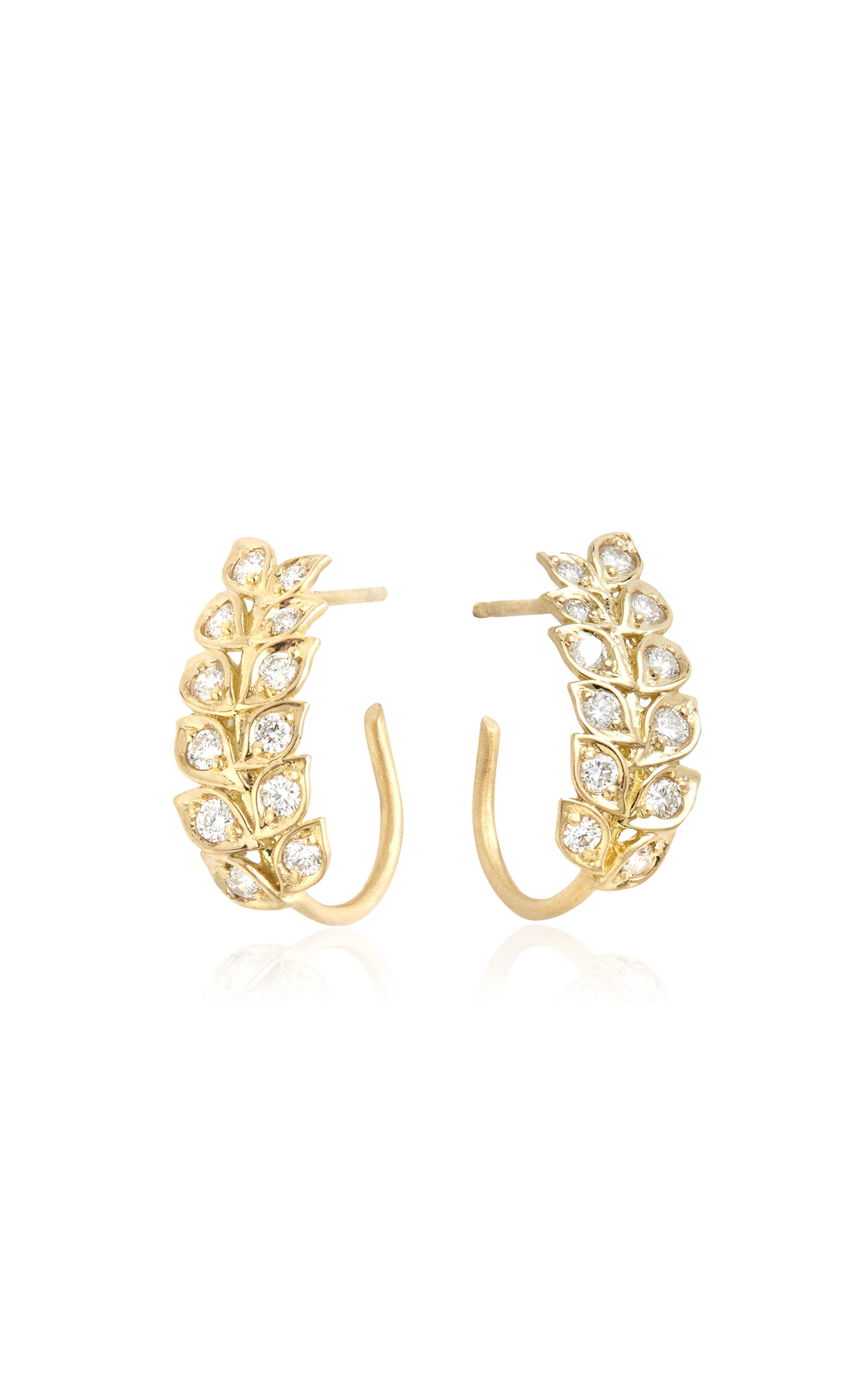 Jamie Wolf 18k Yellow Gold Diamond Earrings