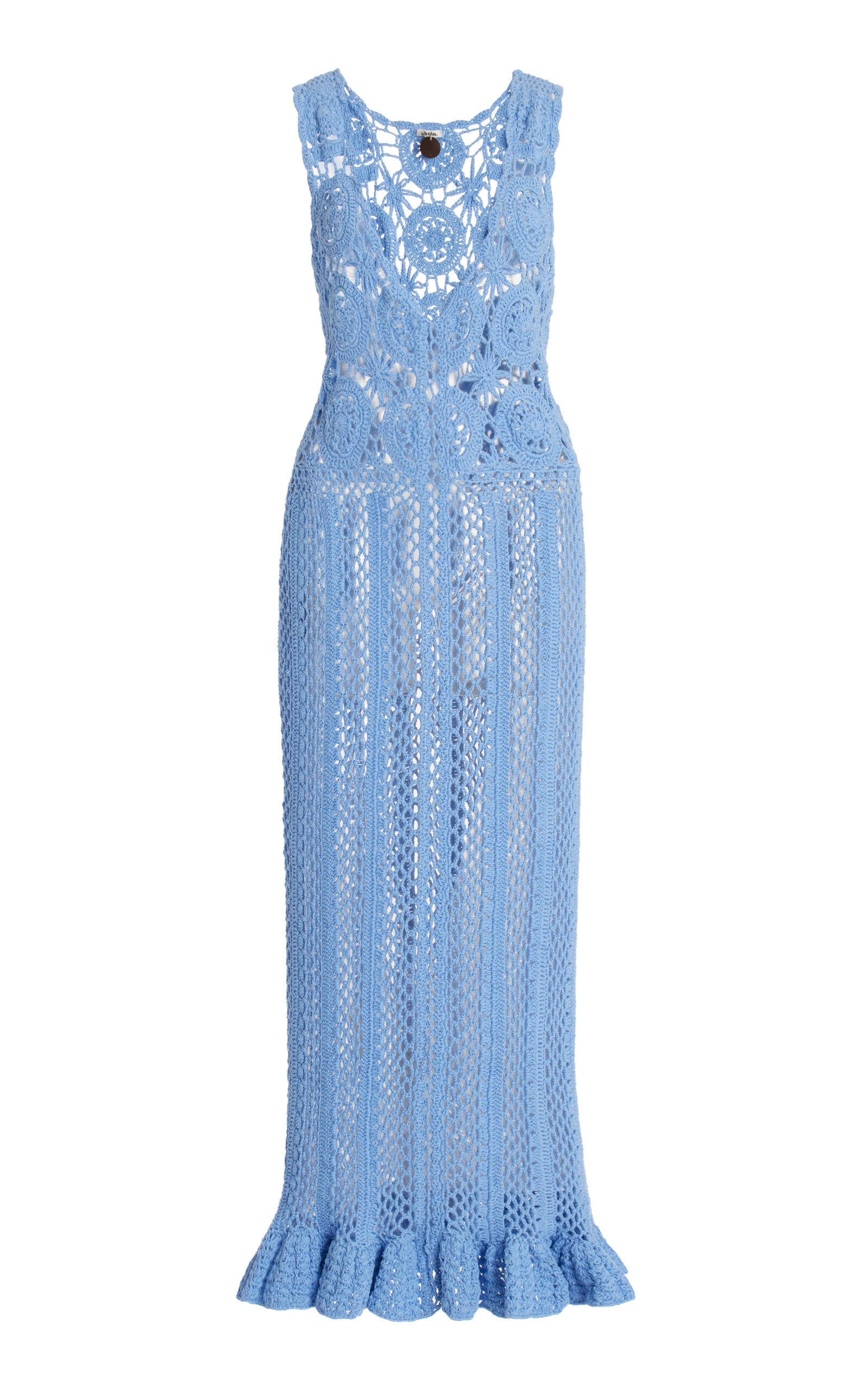 Azul Crocheted Cotton Maxi Dress