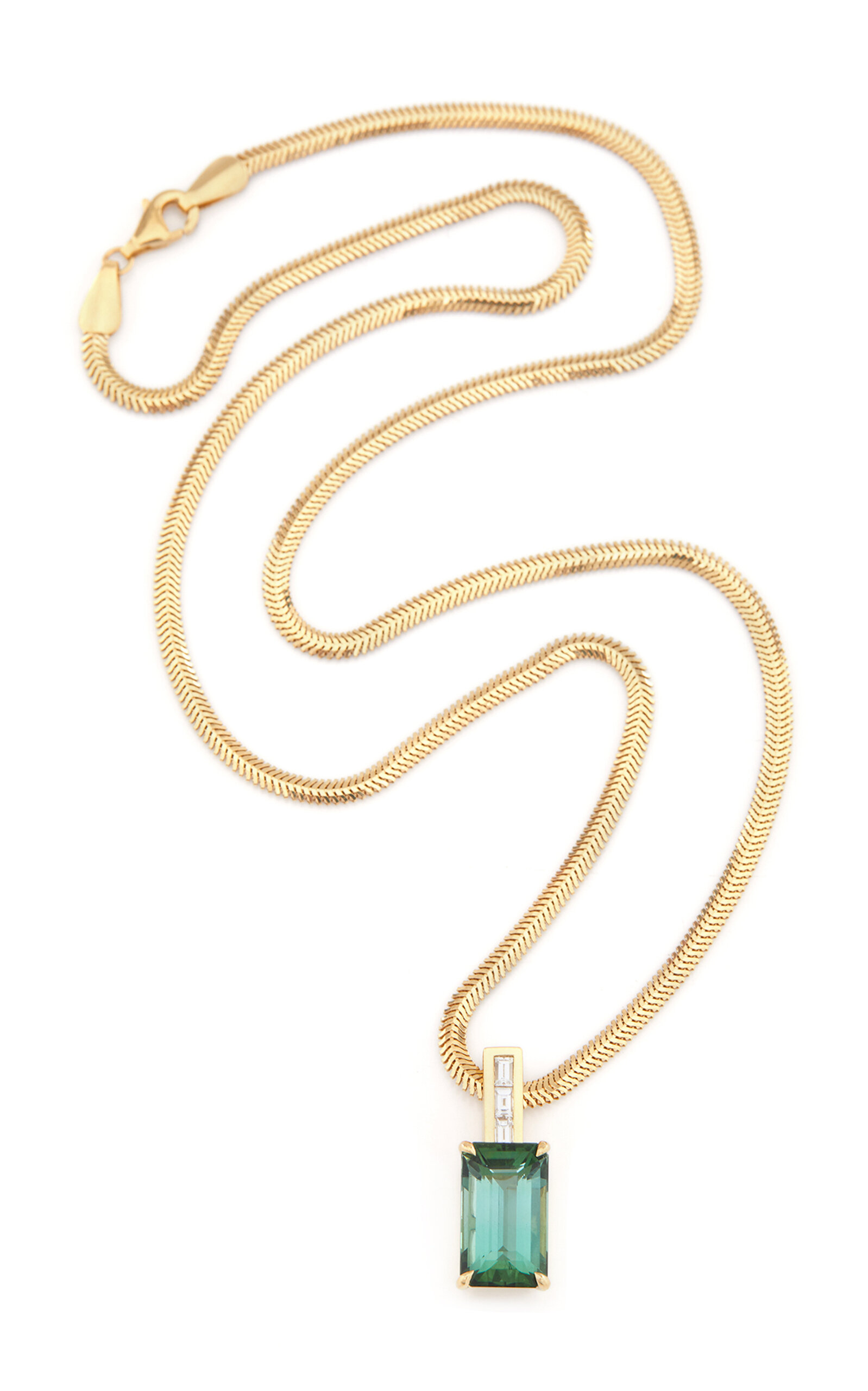 Yi Collection 18k Yellow Gold Tourmaline; Diamond Pendant Necklace