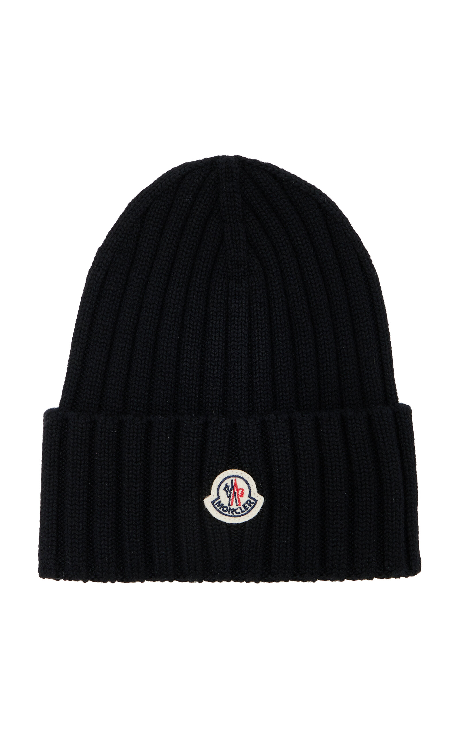 Moncler Ribbed-Knit Wool Beanie