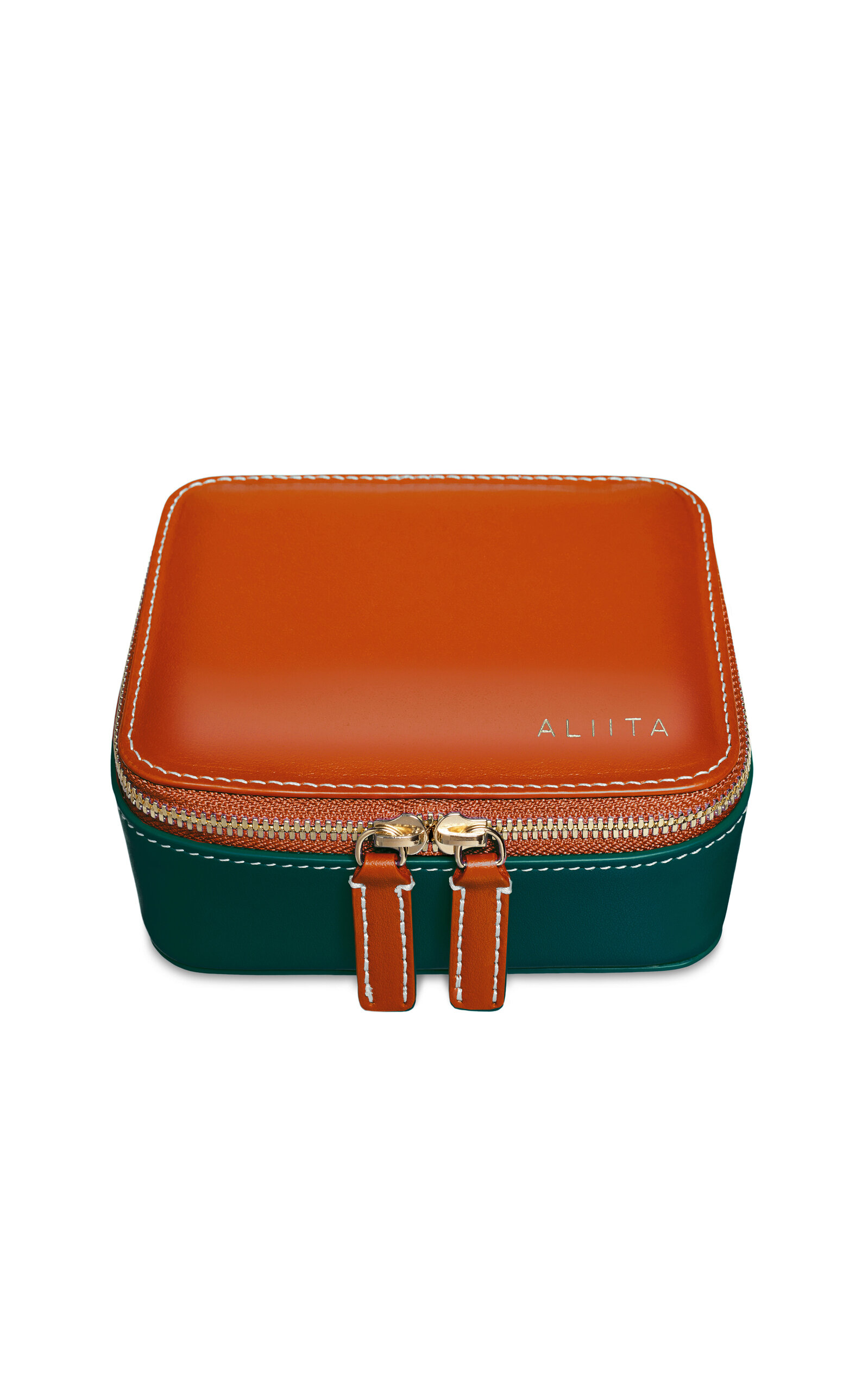 Aliita Rectangular Jewelry Case In Green