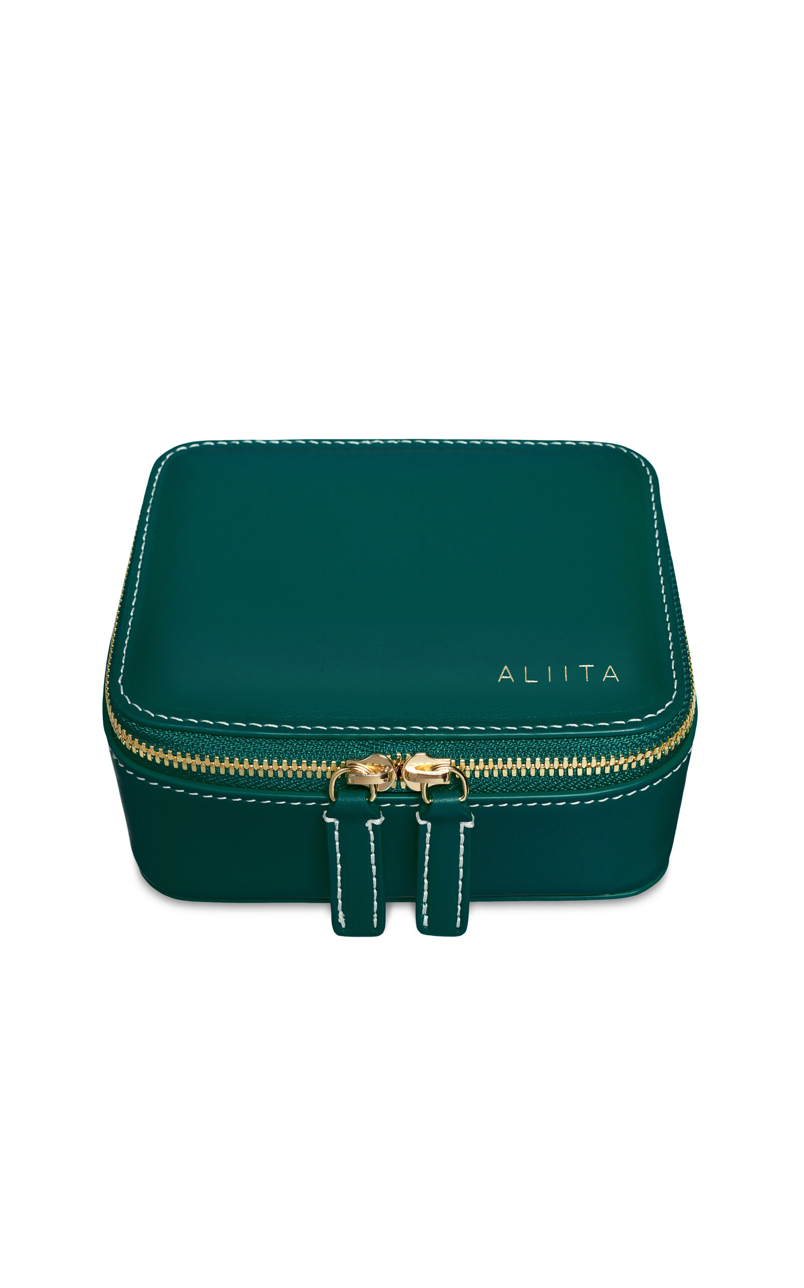 Aliita Rectangular Jewelry Case In Green