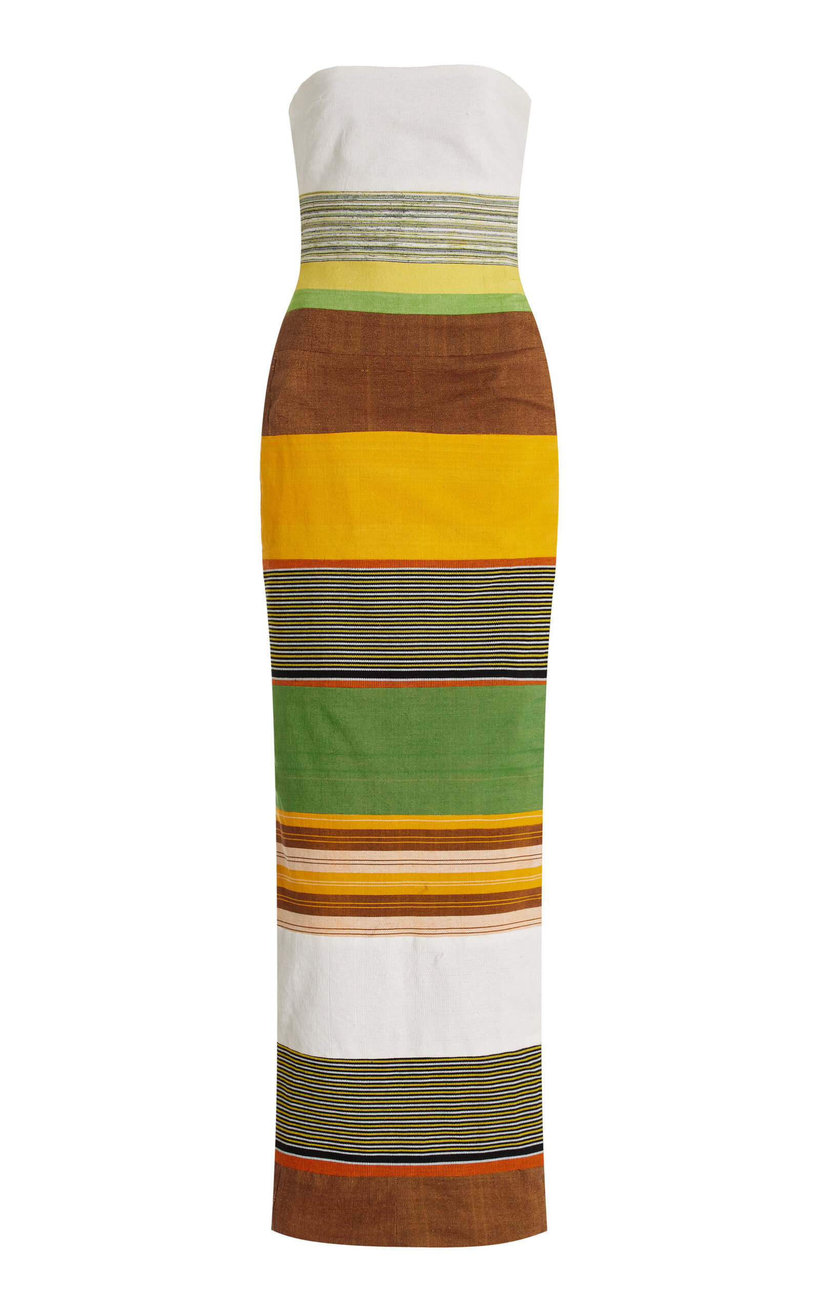 Kilentar Oye Woven Cotton Maxi Dress In Multi