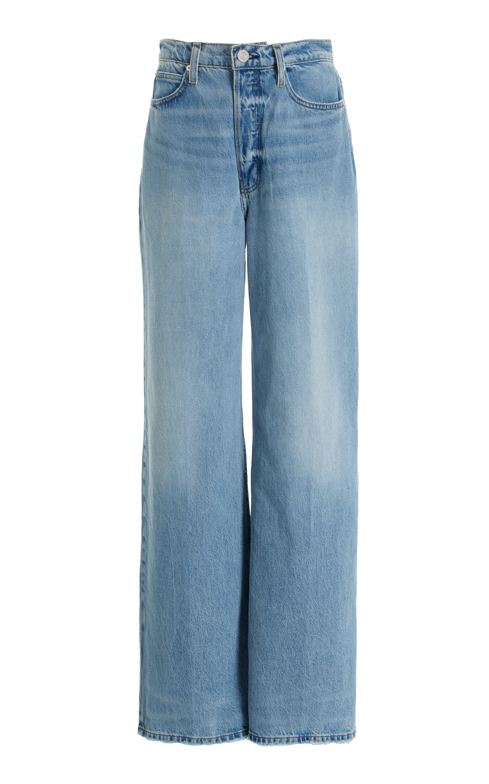 Frame The 1978 Rigid High-rise Wide-leg Jeans In Medium Wash