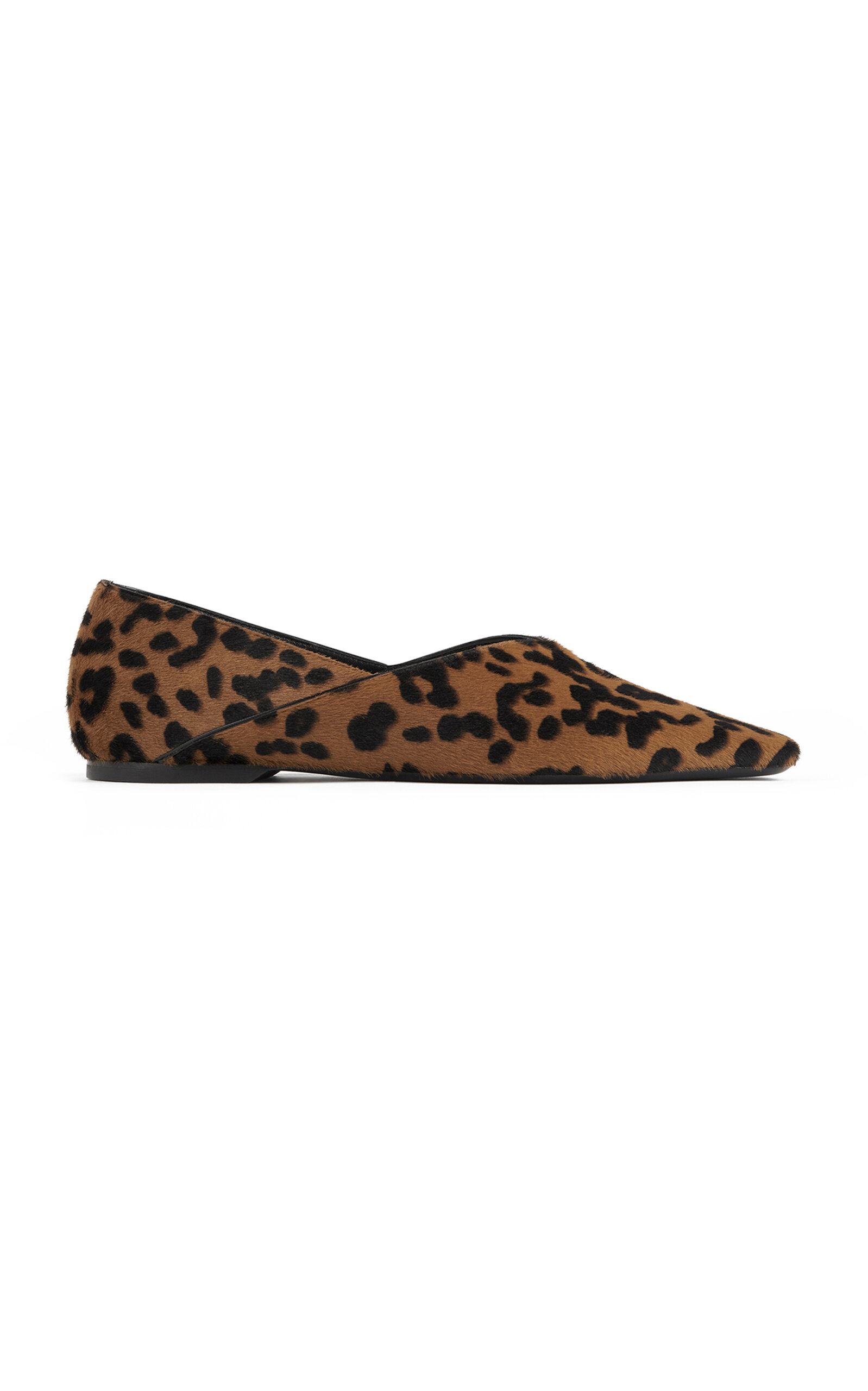 Totême Toteme Woman Ballet Flats Camel Size 8 Leather In Animal