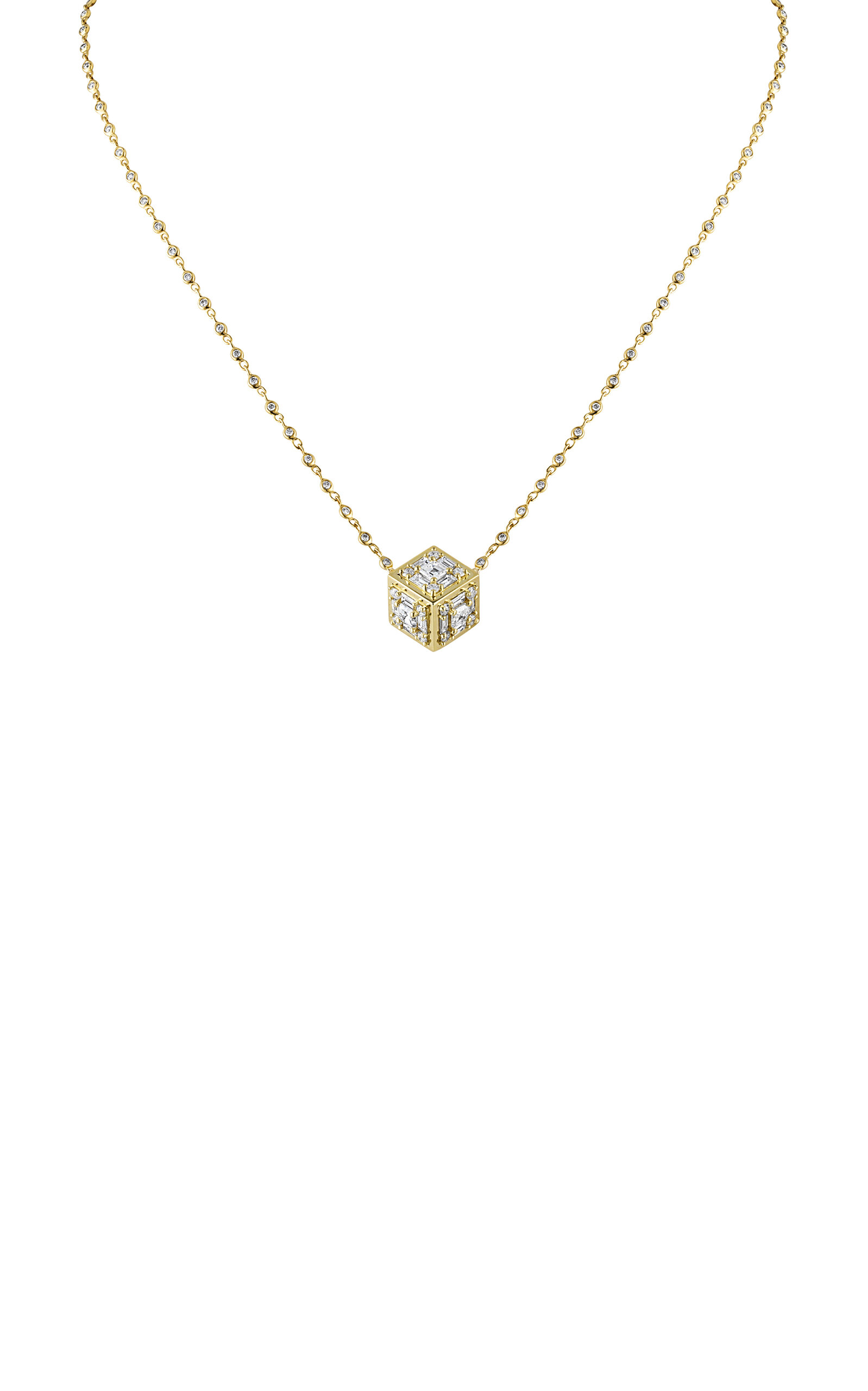 Clarity 18K Yellow Gold Diamond Necklace