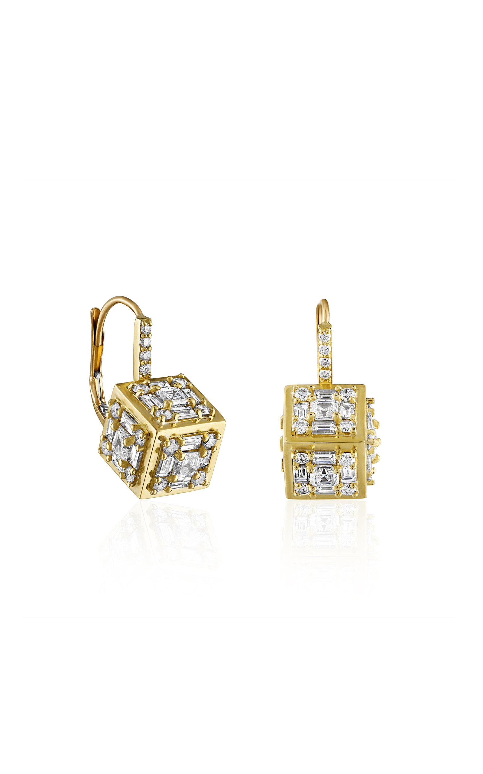 Clarity 18K Yellow Gold Diamond Earrings