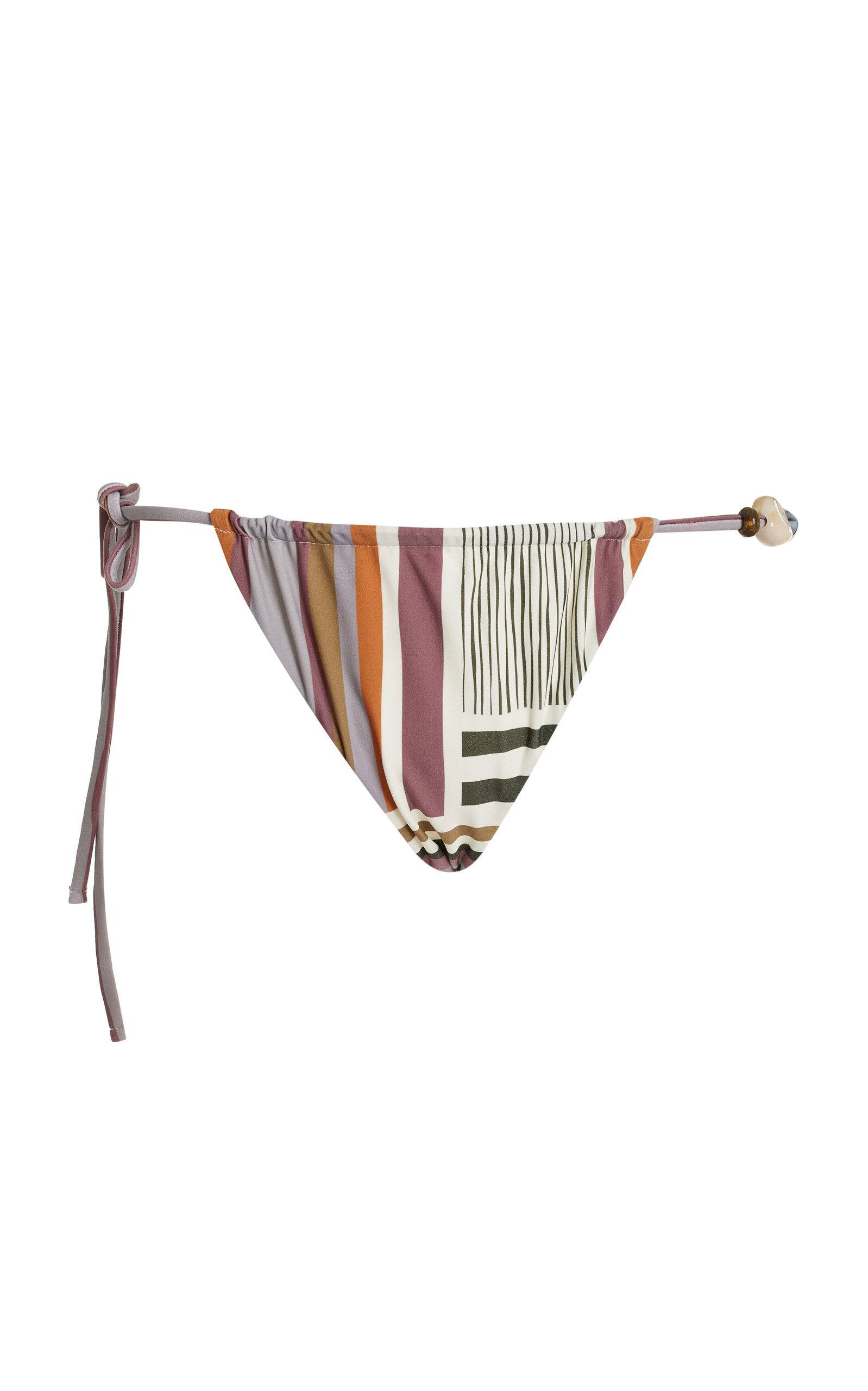 Shop Sir Exclusive Lipari Beaded String Brief Bikini Bottom In Stripe