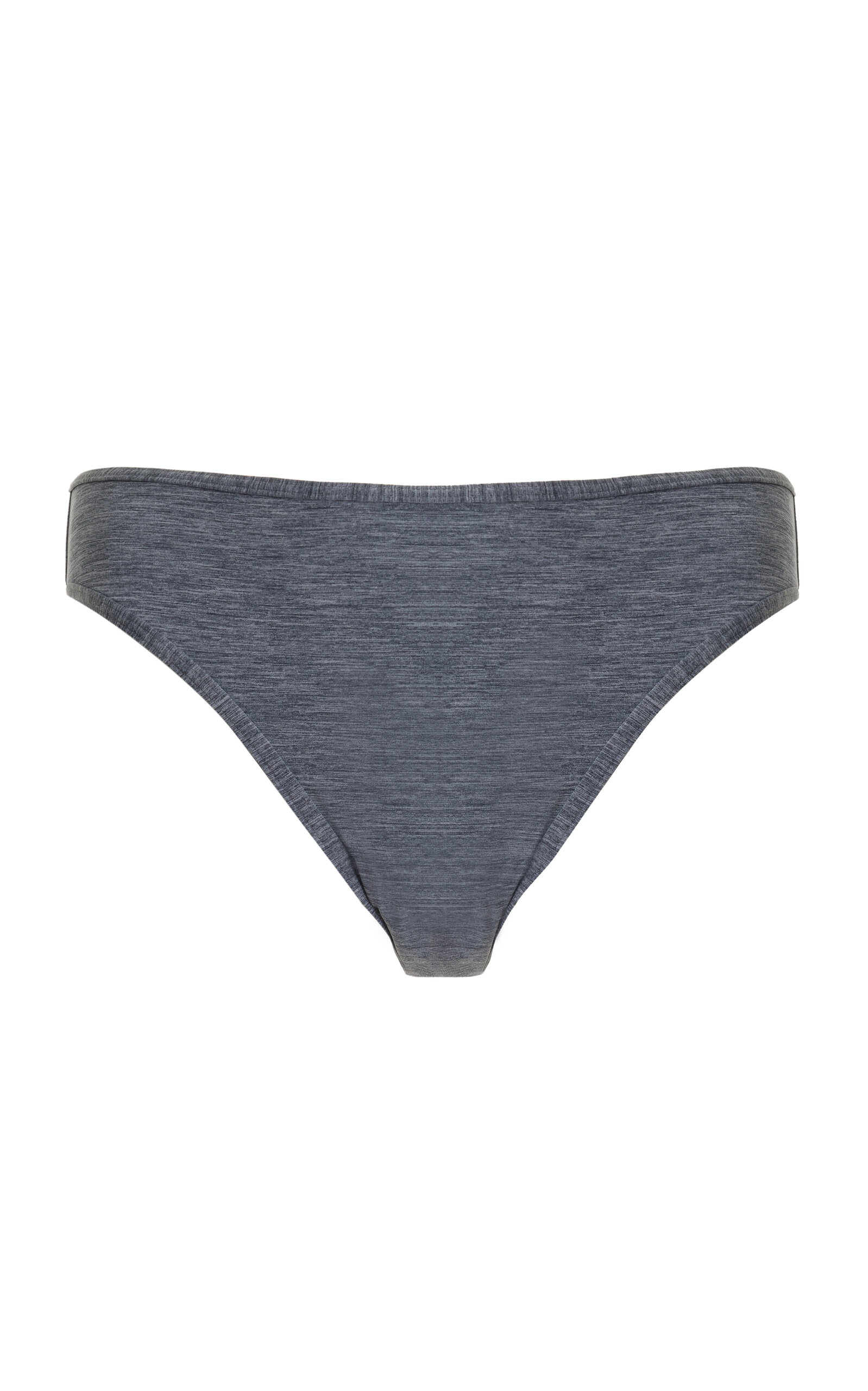Shop Totême Mid-waisted Bikini Bottom In Grey