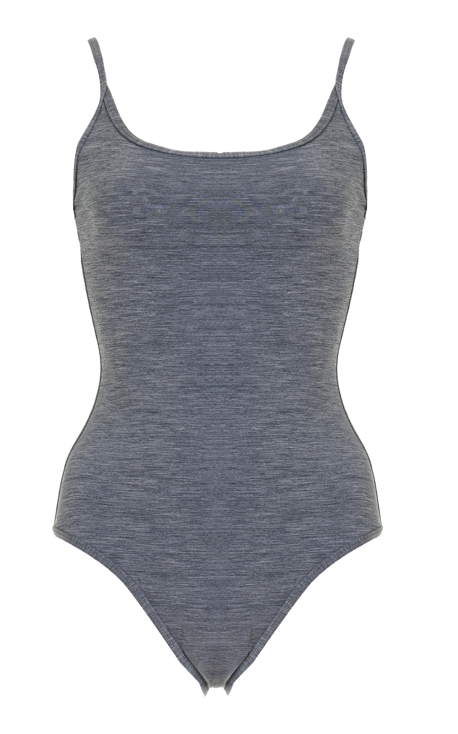 Shop Totême Scooped One-piece Swimsuit In Grey