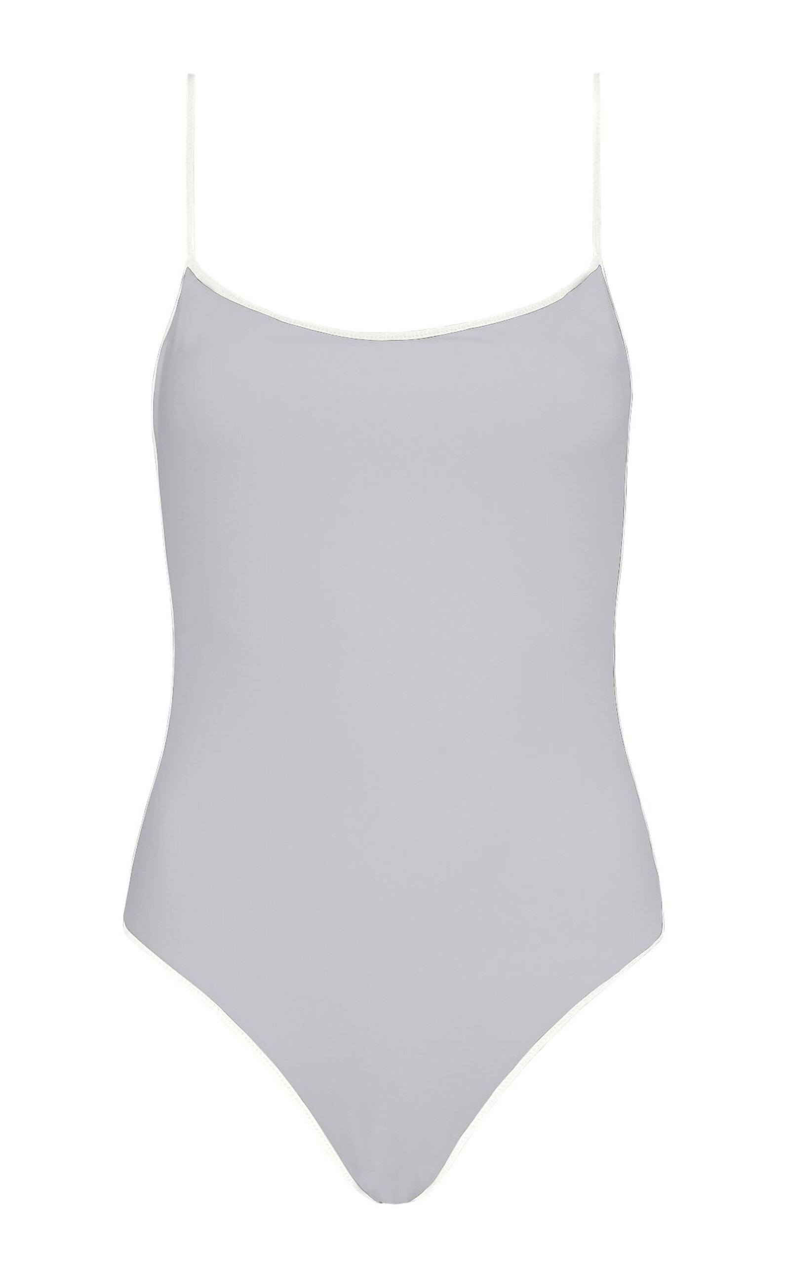 Shop Marysia Ligne One-piece Swimsuit In Light Grey