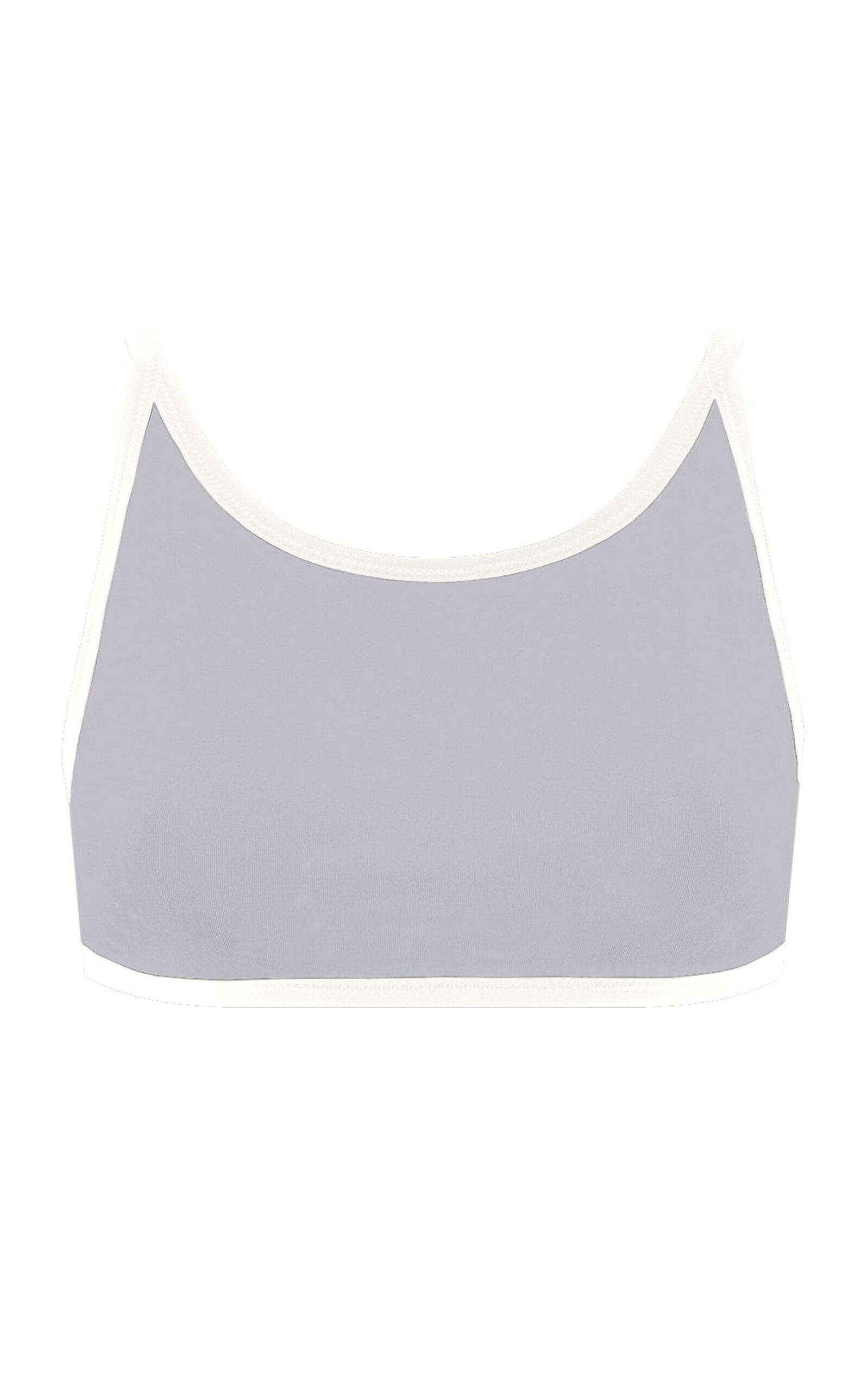 Shop Marysia Carrara Bikini Top In Light Grey