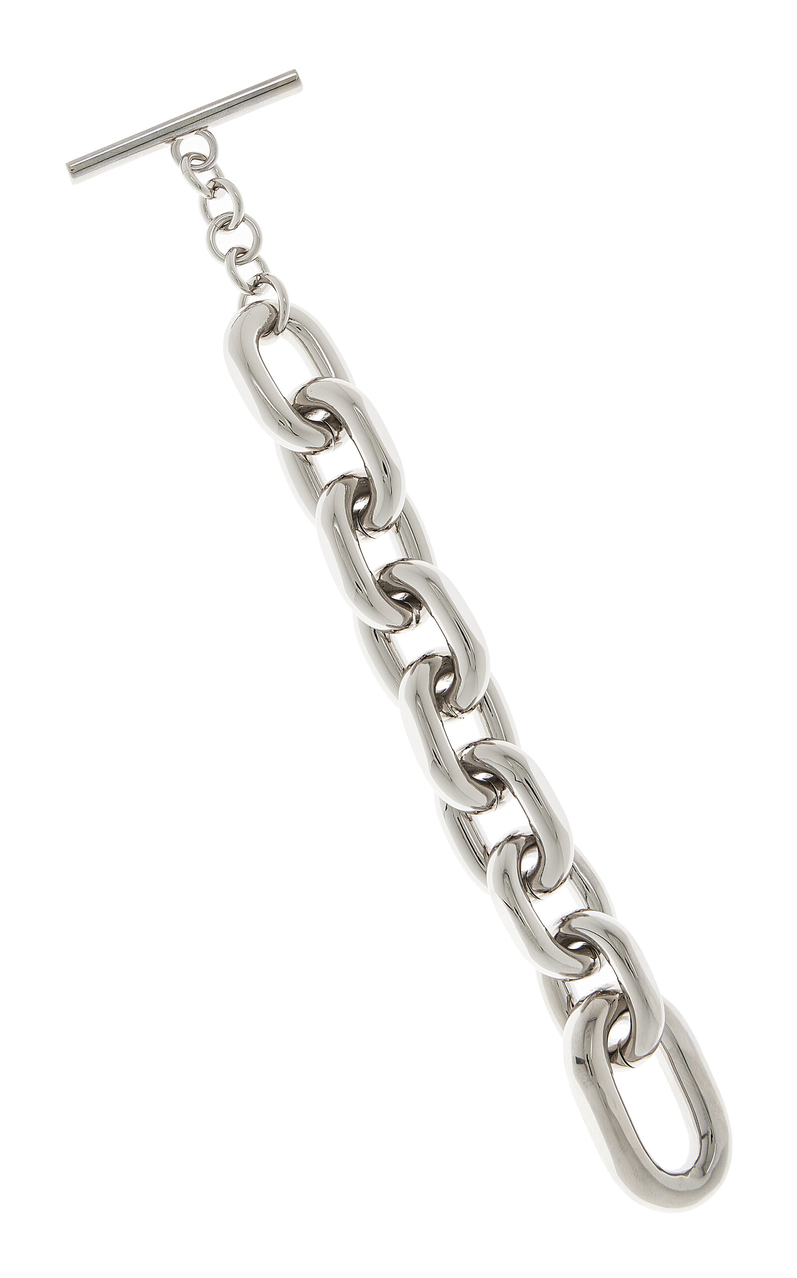 Rabanne Xl Link Silver-tone Chain Bracelet In Silver