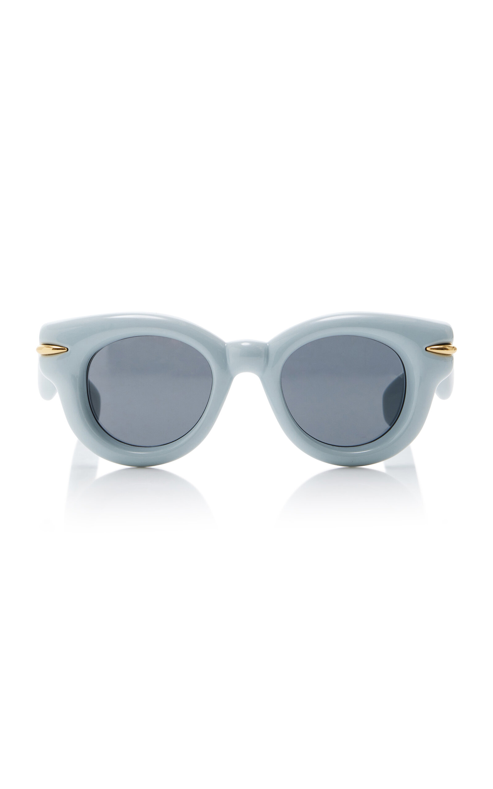 Loewe Inflated Round-frame Acetate Sunglasses In Blue