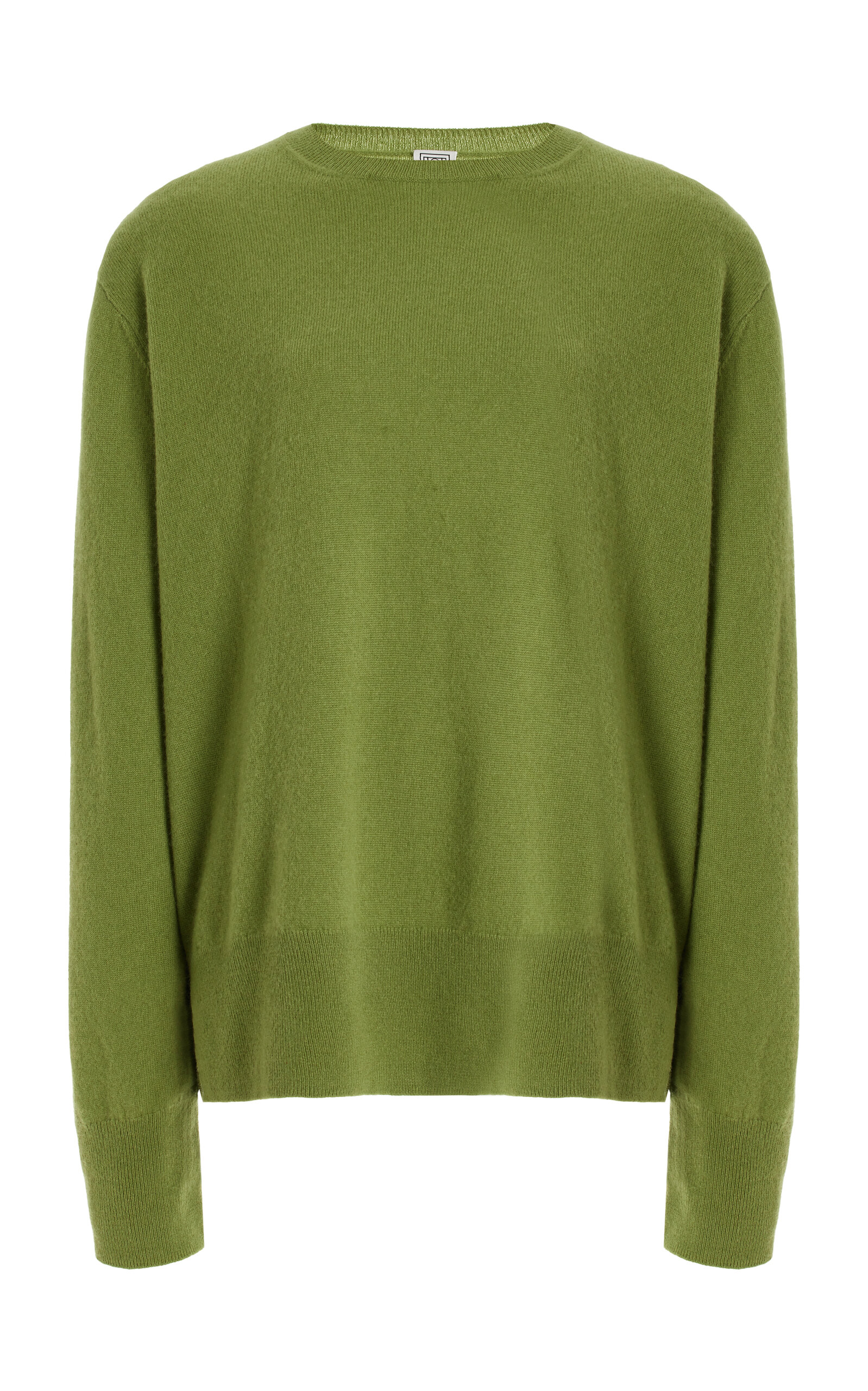 Shop Totême Knit Cashmere Sweater In Green