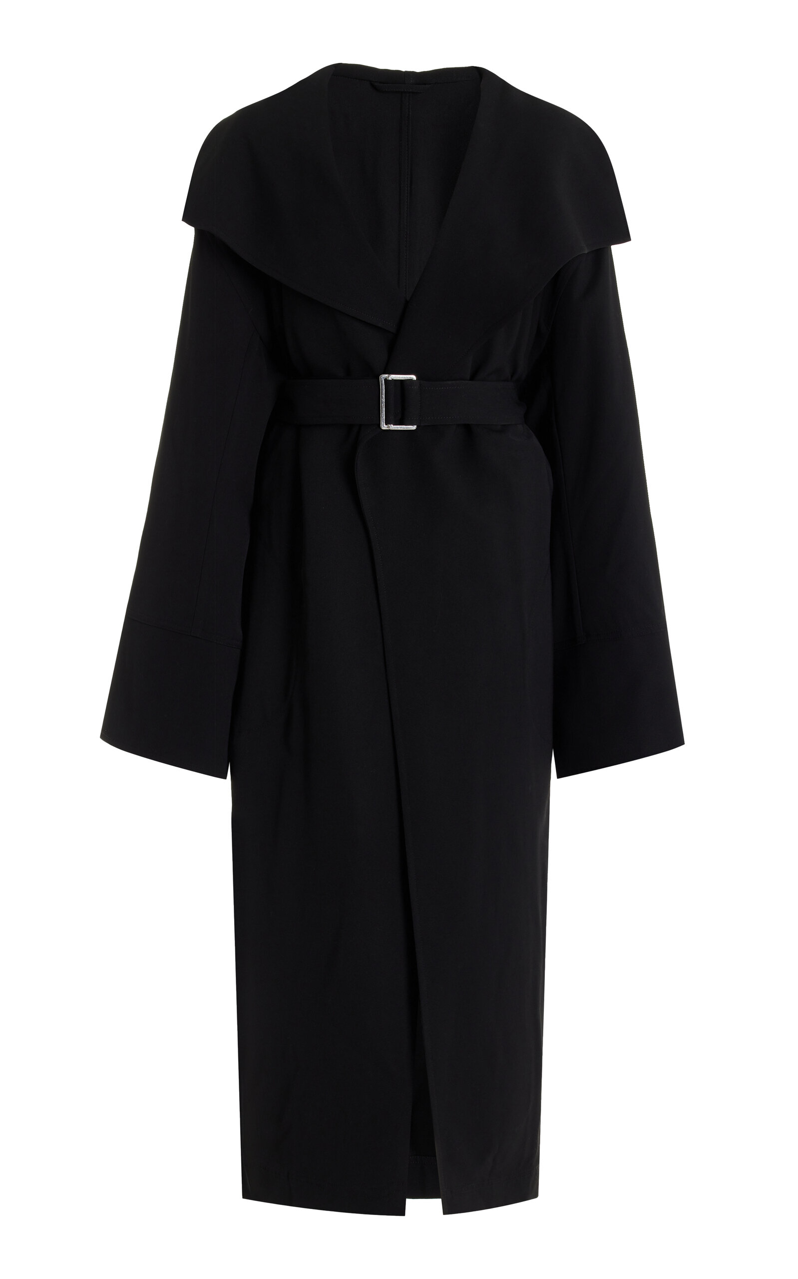 Toteme Twill Trench Coat - Black