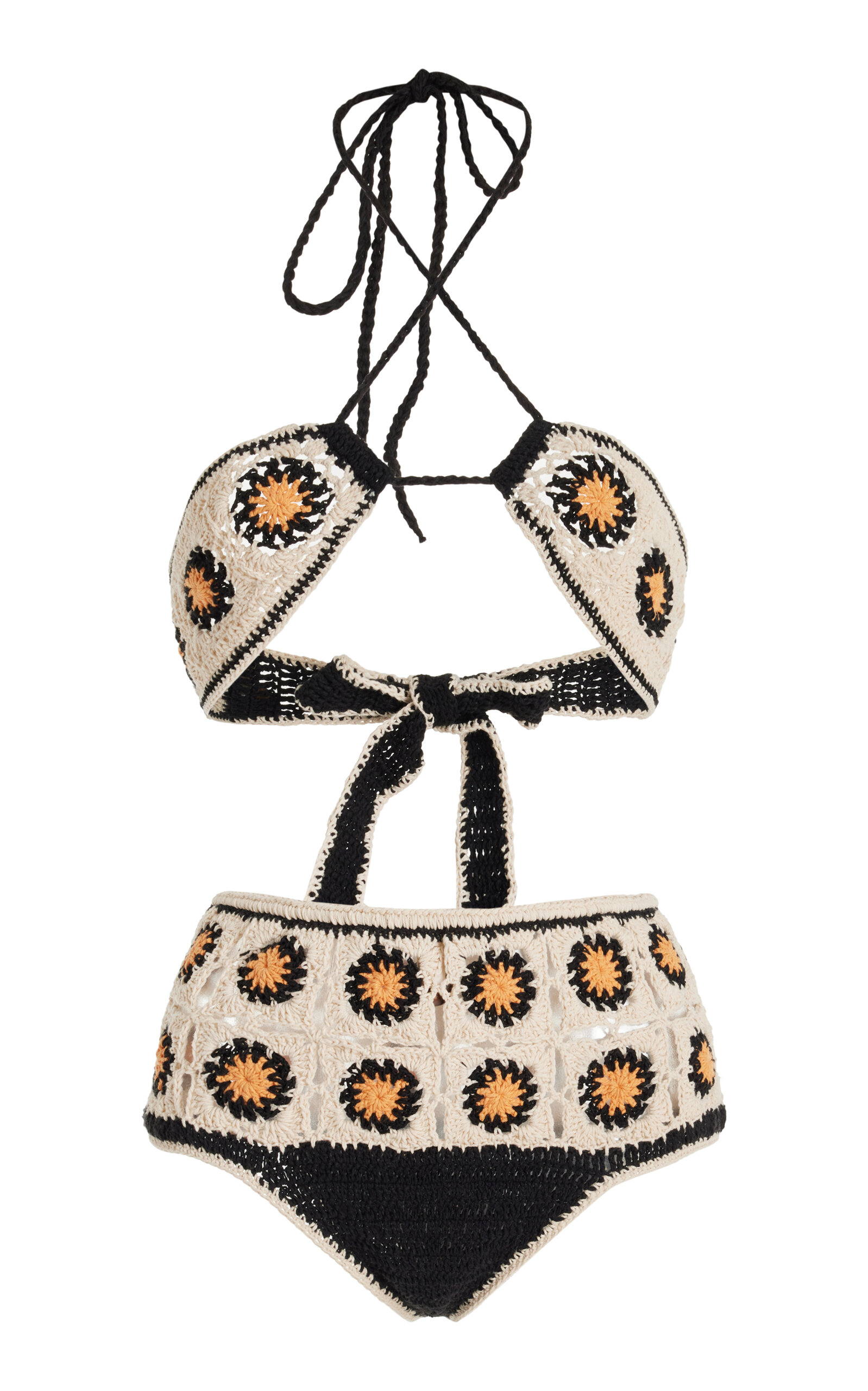 Shop Akoia Swim Exclusive Crocheted Bikini In Ivory