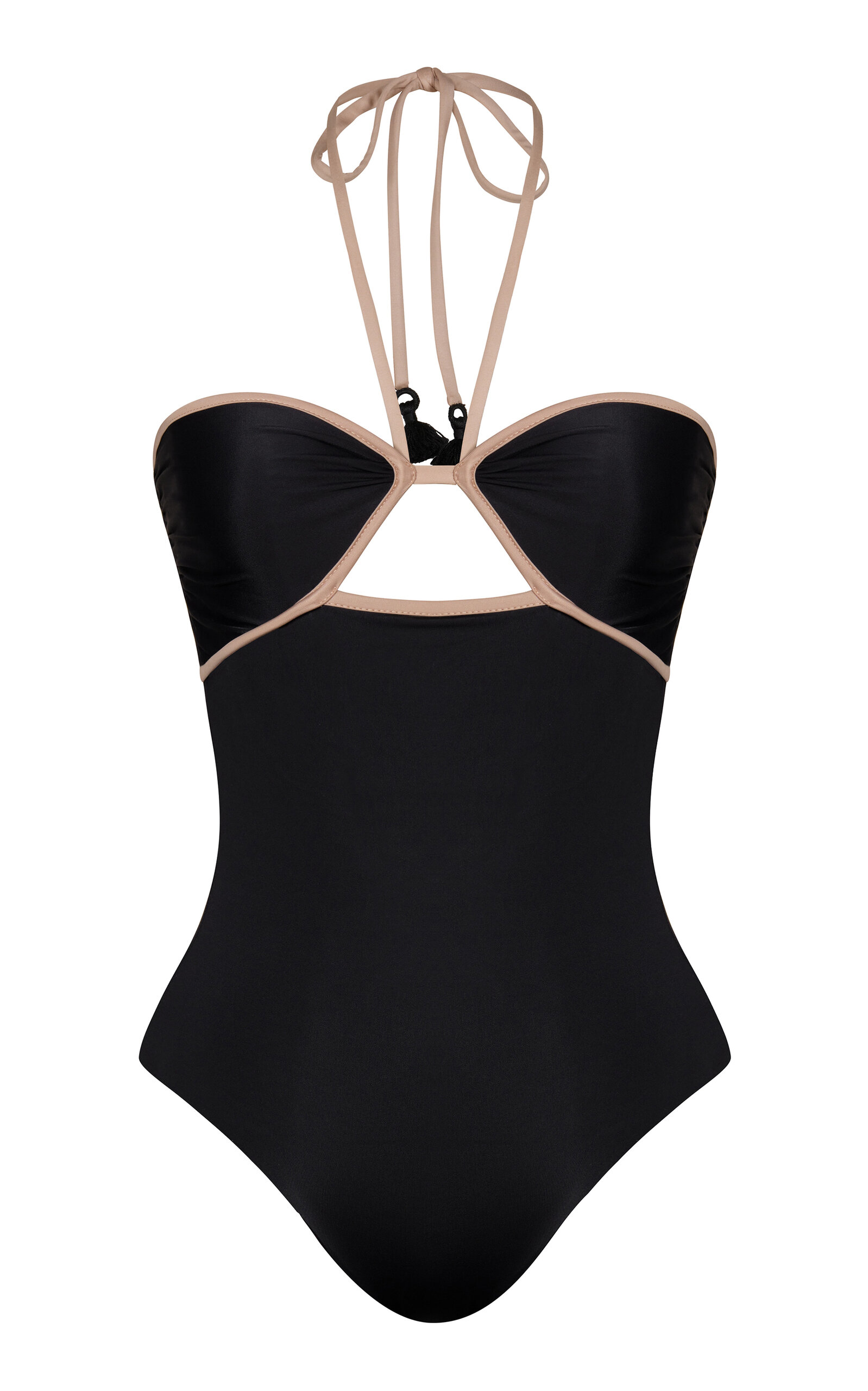 Johanna Ortiz Ashninka Cutout Back One-piece Swimsuit In Black