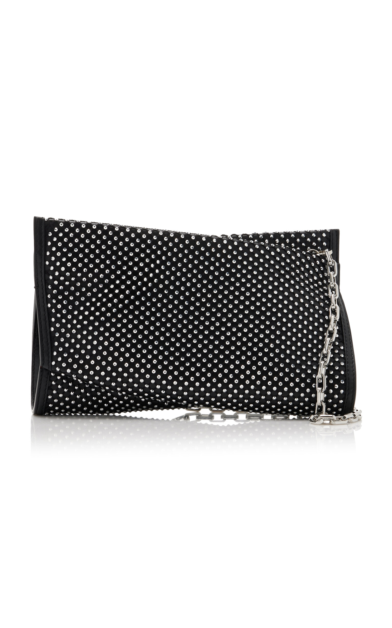 Loubitwist Small Studded Leather Clutch