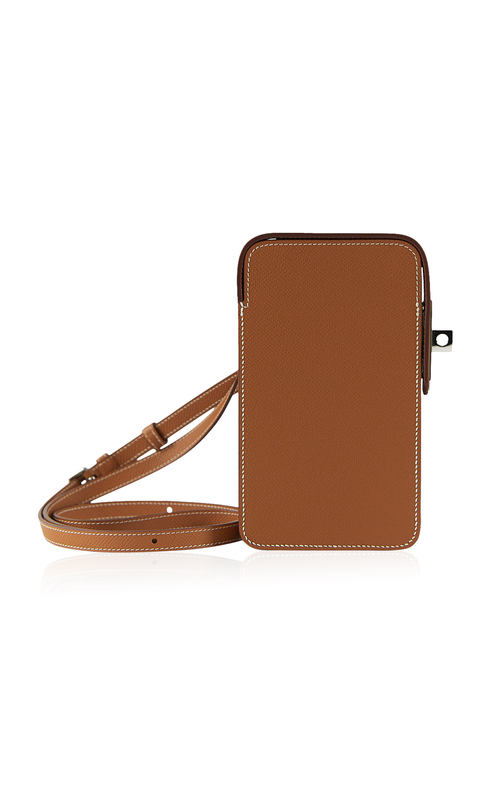 Hermès - Pristine SS23 Hac a Box Phone Case in Epsom Leather - Gold - OS - Only At Moda Operandi