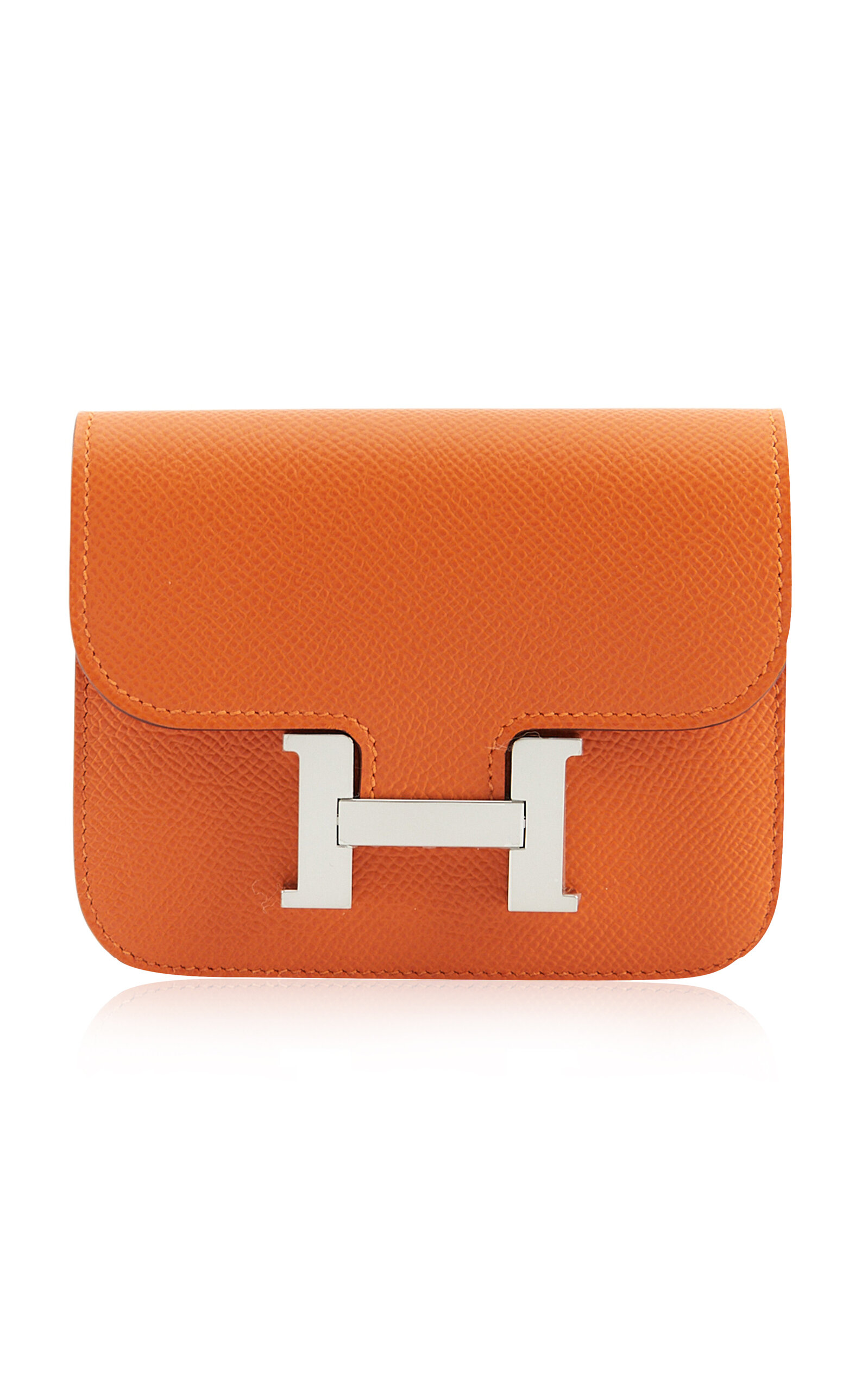Hermès - Pristine Constance Slim Wallet in Epsom Leather - Orange - OS - Only At Moda Operandi