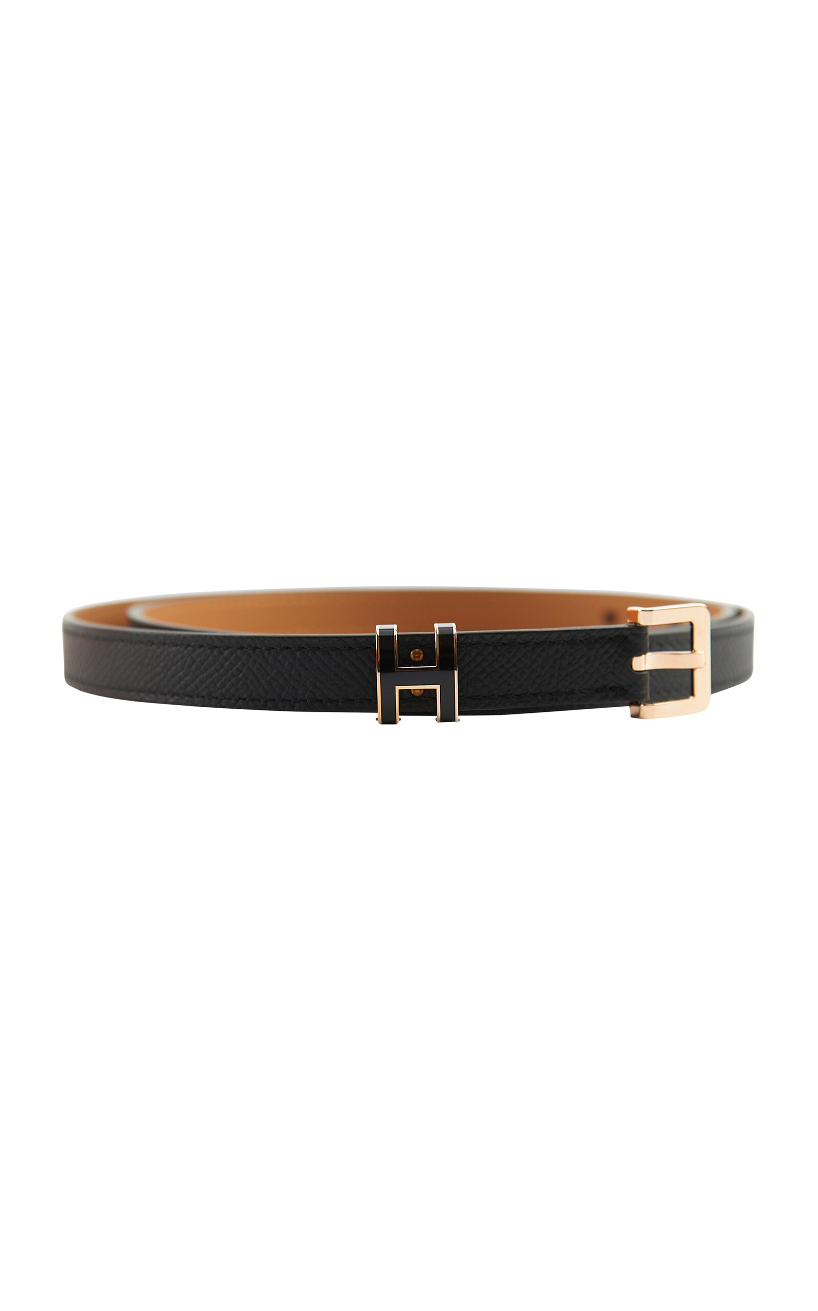 Hermès - Pristine Pop H Belt in Epsom Leather - Black - 90 cm - Only At Moda Operandi