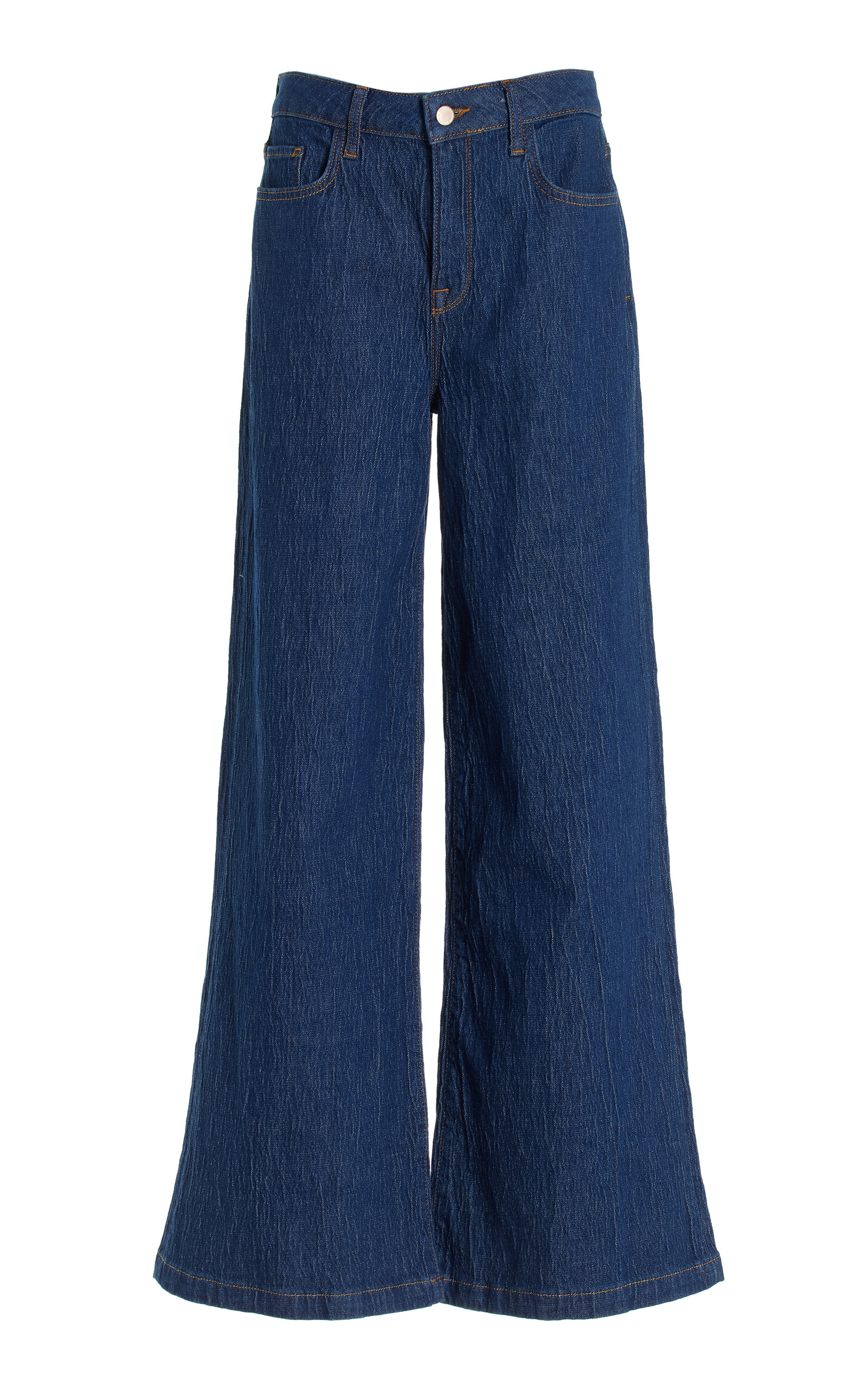 Triarchy Ms. Fonda High-Rise Wide-Leg Jeans - Dark Wash