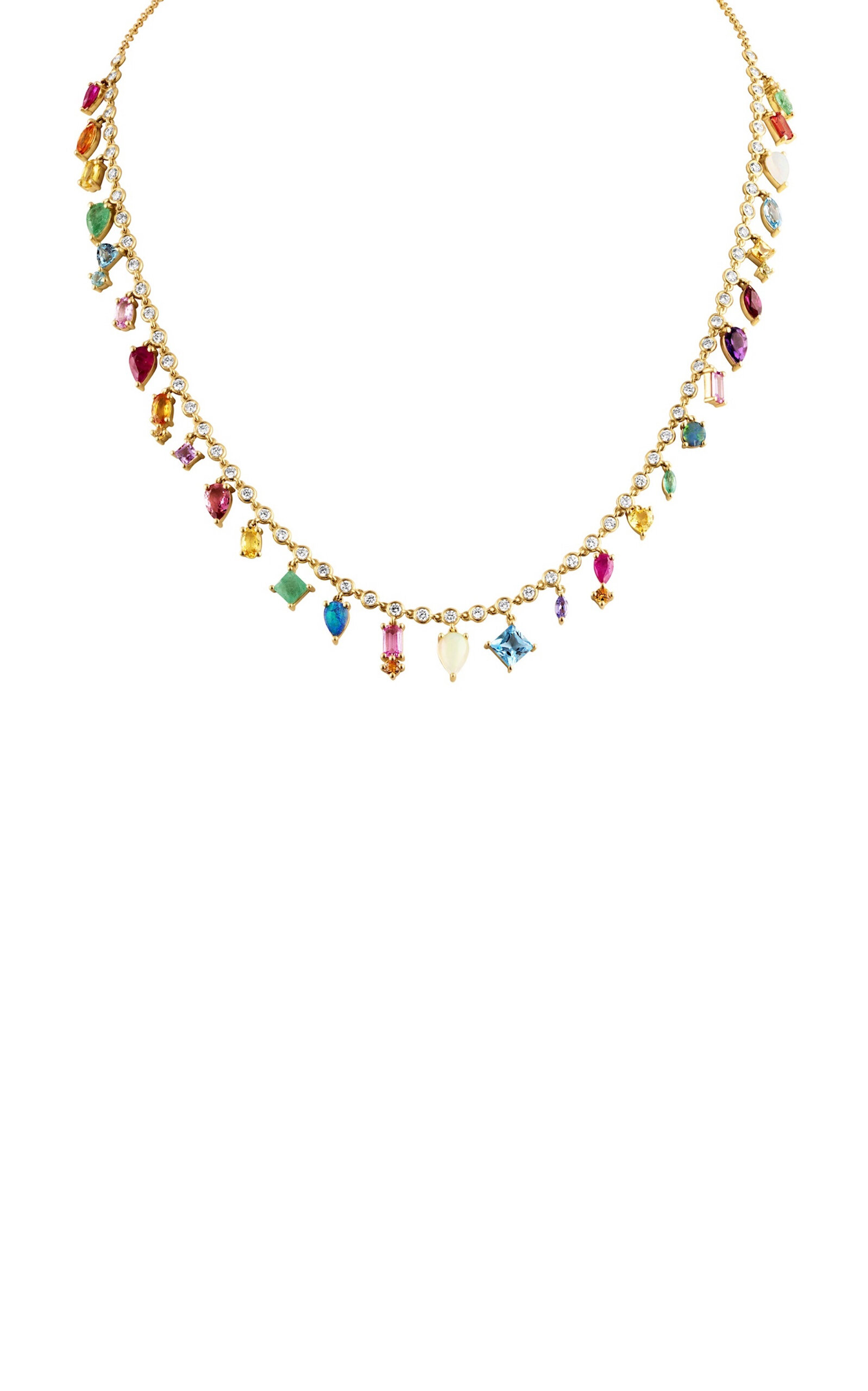 Rainbow 14K Yellow Gold Necklace