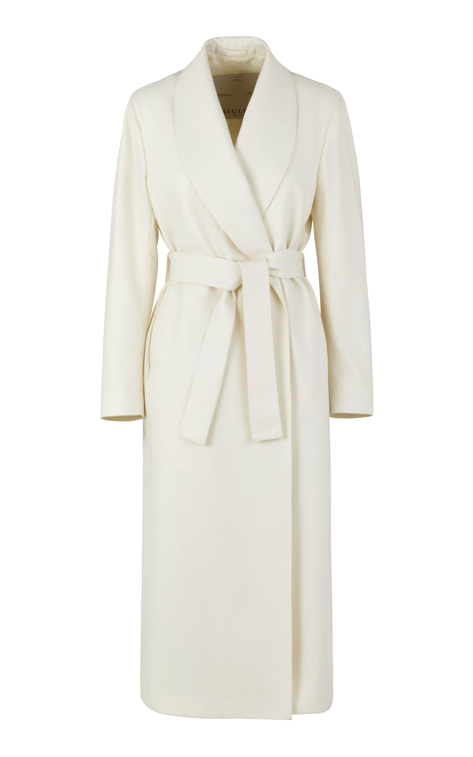 The Linda Shawl-Collar Wool-Flannel Robe Coat