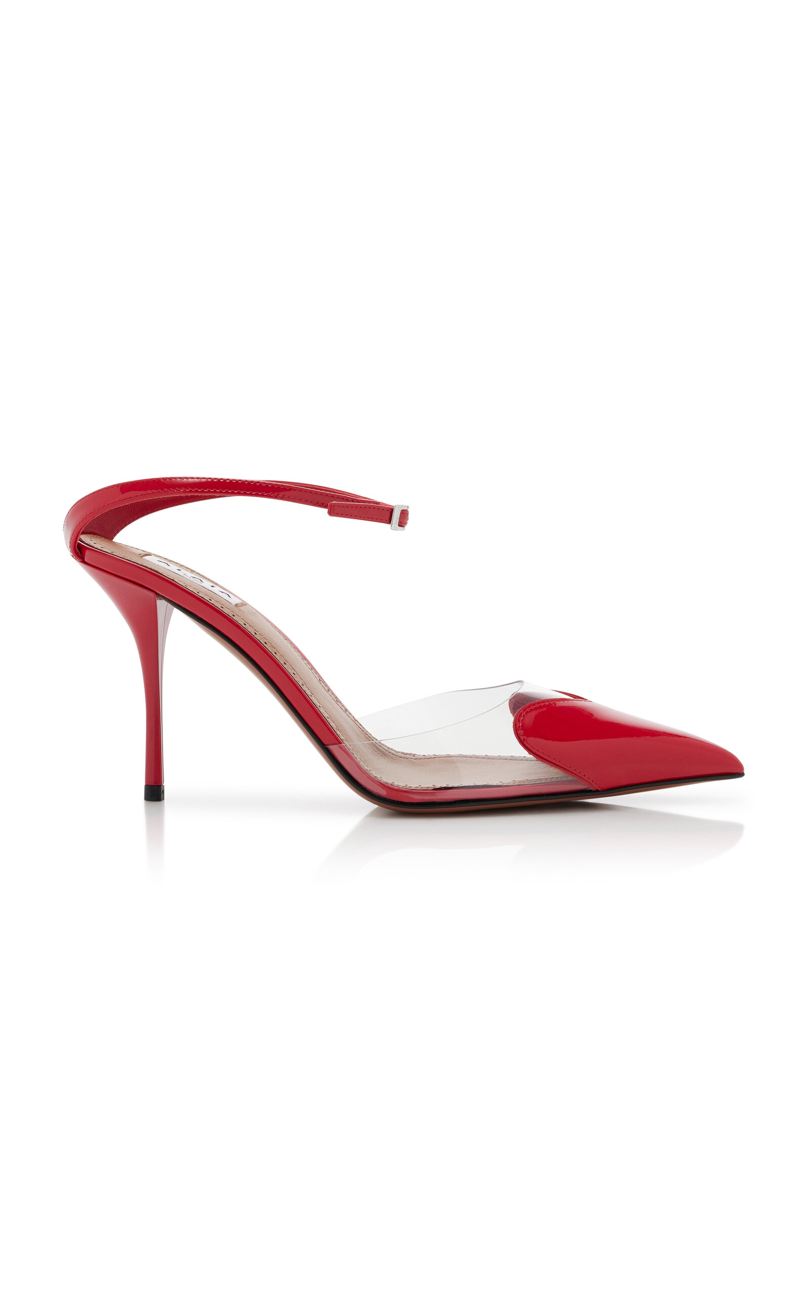 ALAÏA Patent Leather; PVC Pumps - Red