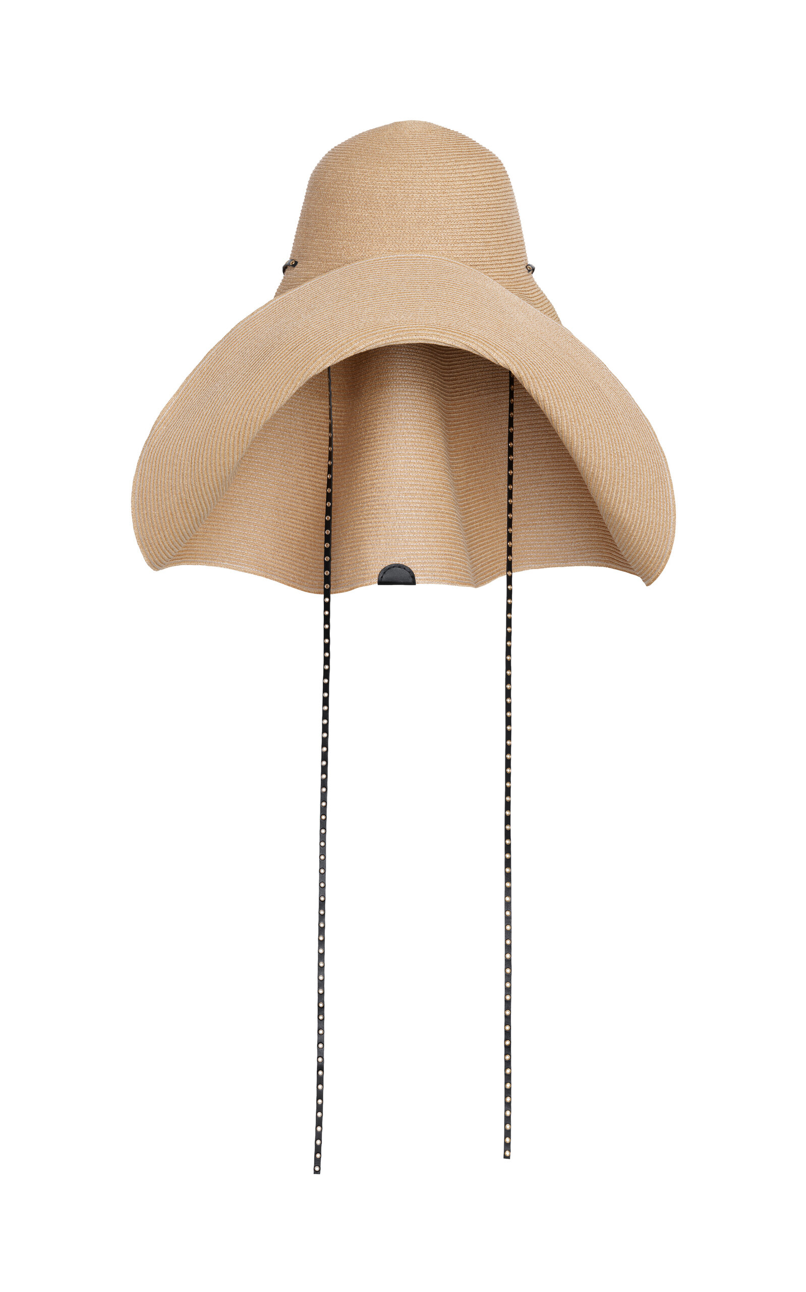 ALAÏA Oversized Raffia Hat - Tan - OS - Women's Accessories