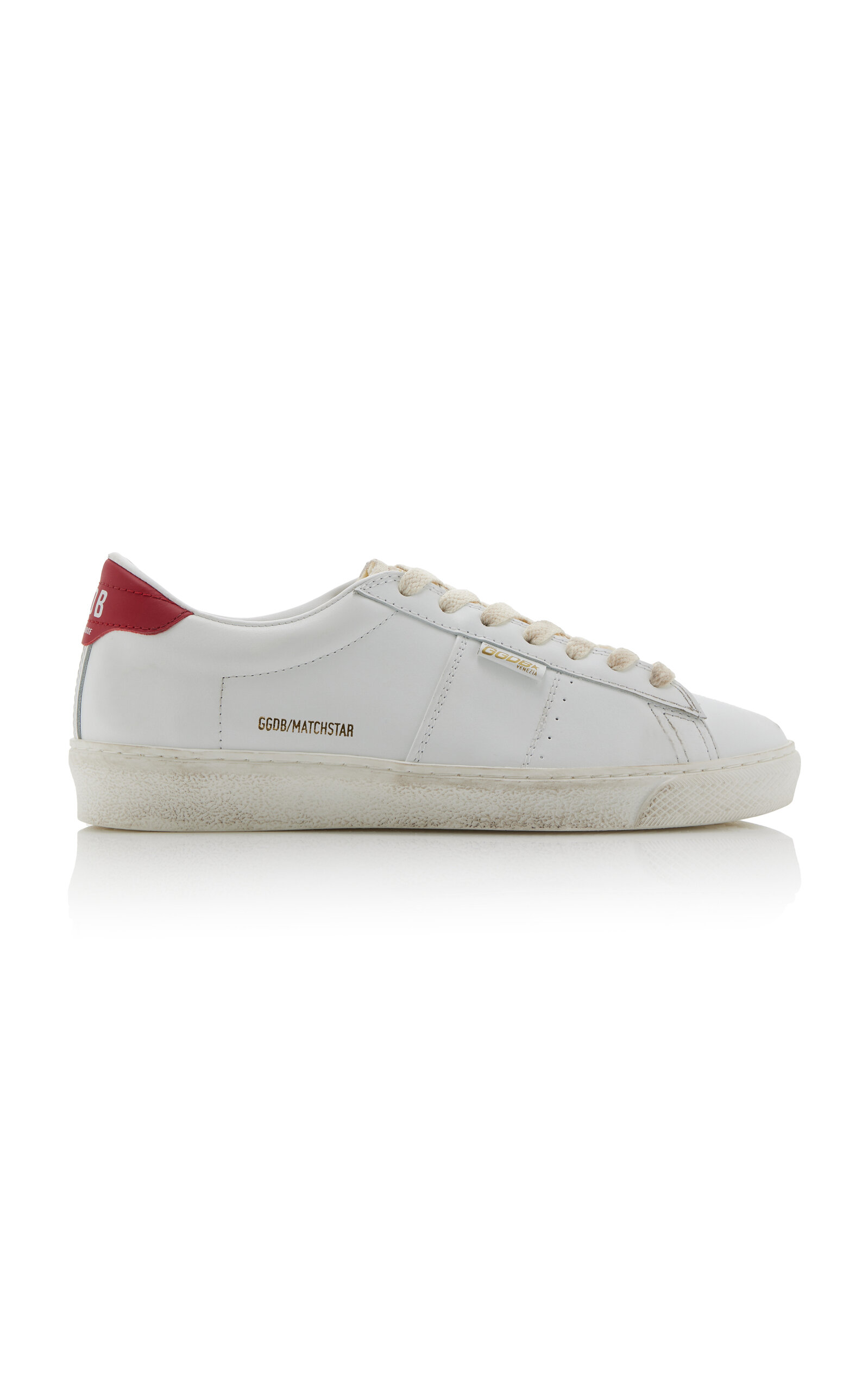 Golden Goose - Matchstar Leather Sneakers - White - IT 39 - Moda Operandi