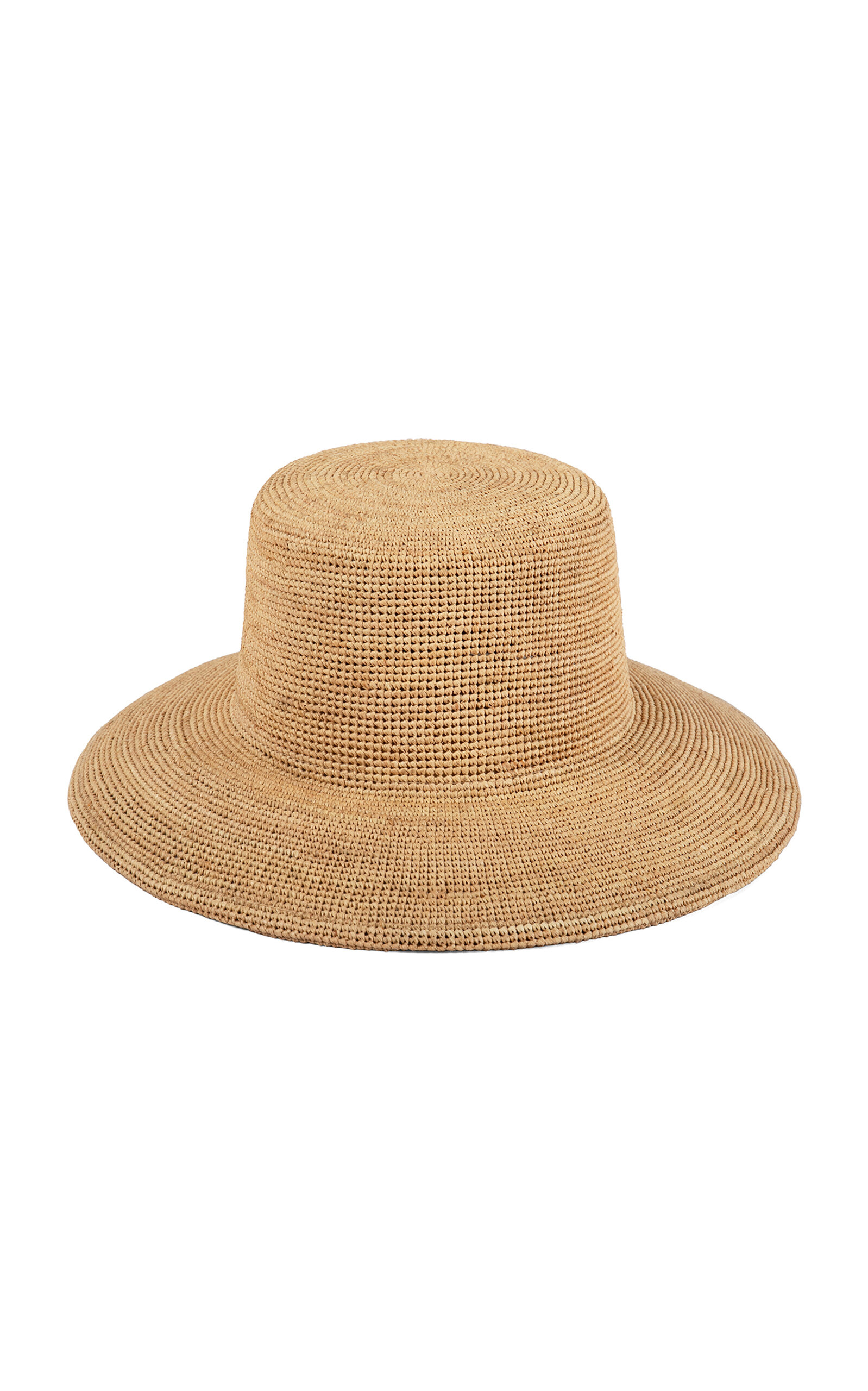 Shop Lack Of Color The Inca Wide Raffia Bucket Hat In Neutral