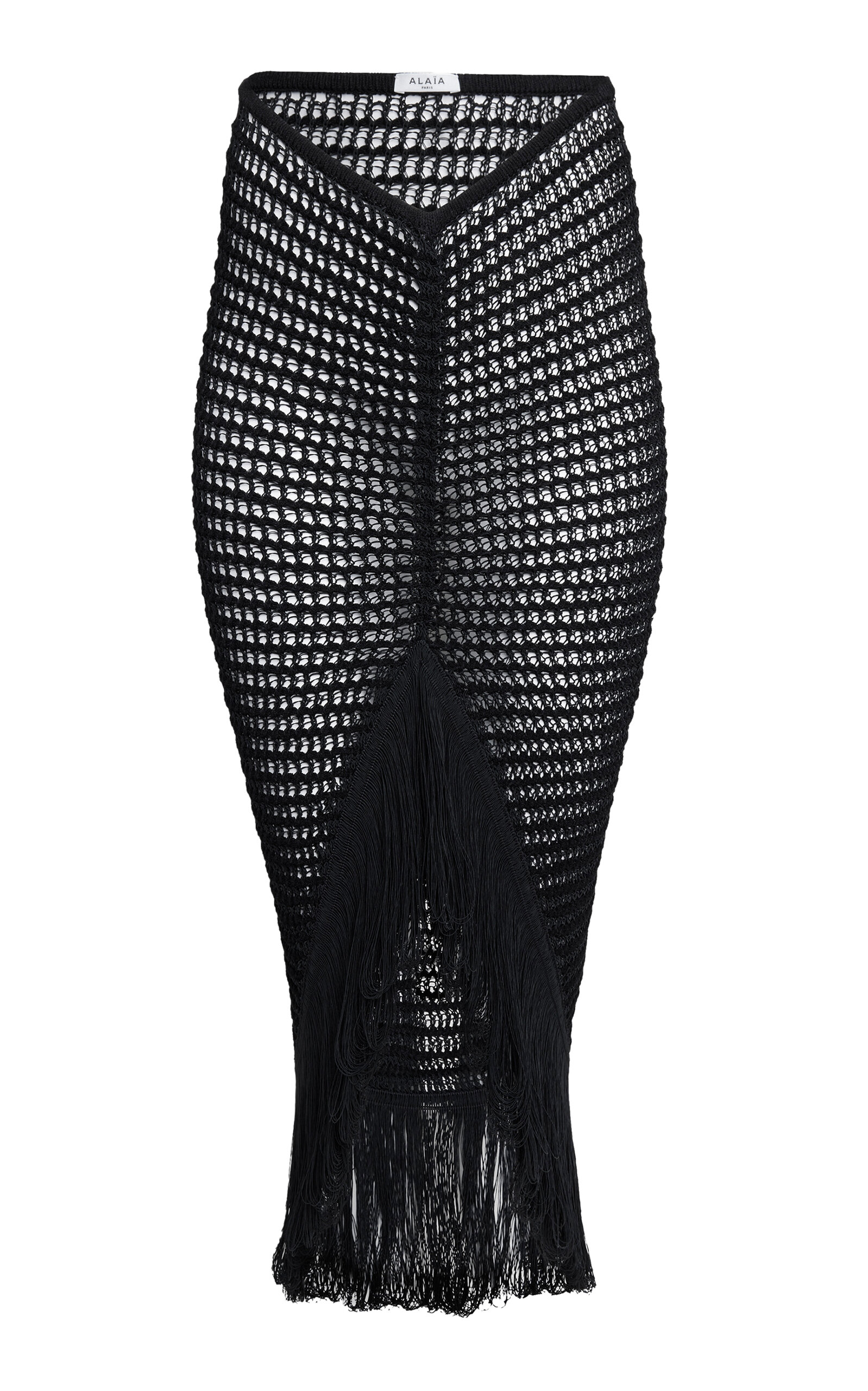 Alaïa Crochet Skirt In Black