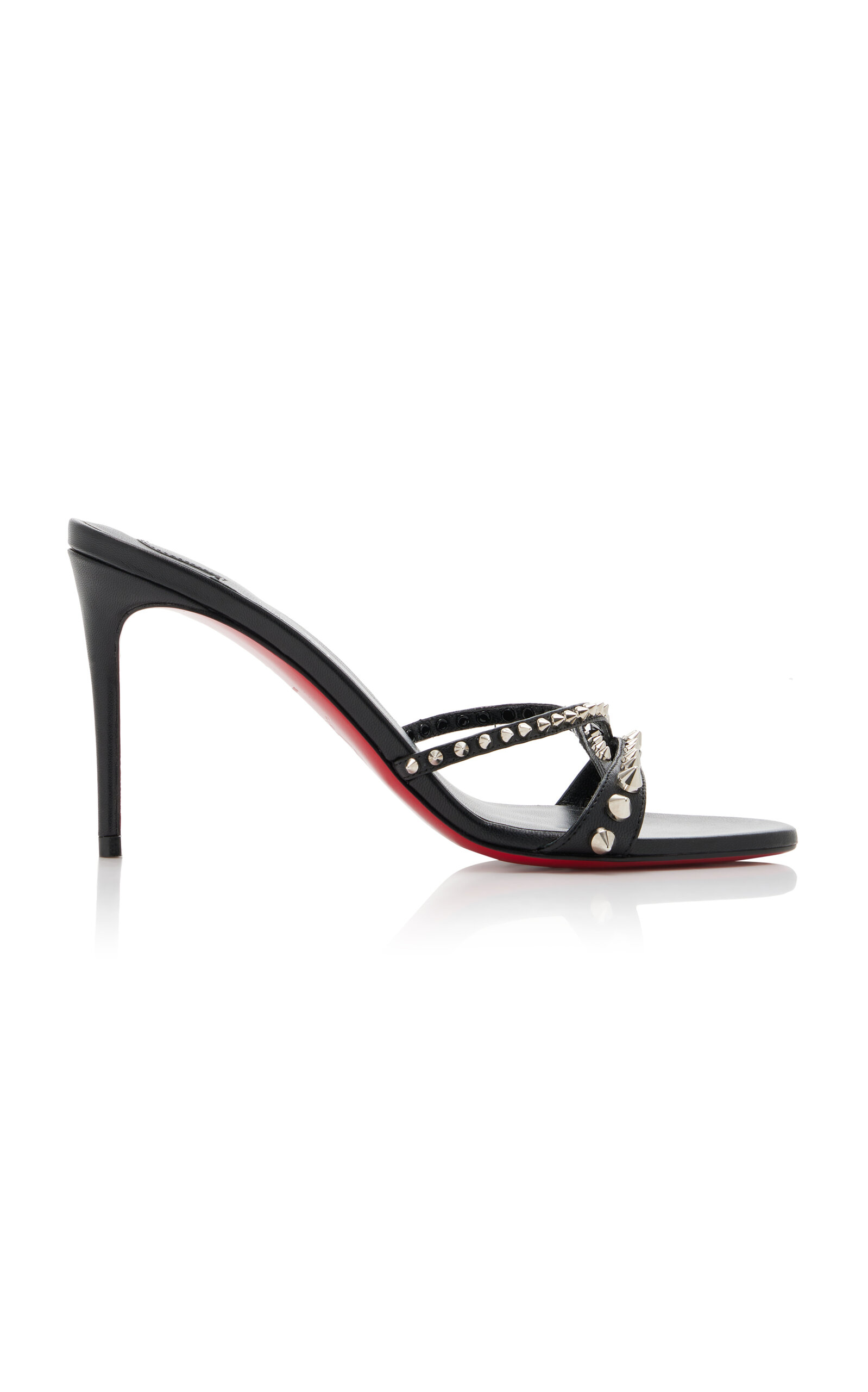 Christian Louboutin Tatoosh Spikes 85mm Studded Leather Mules - Women's Shoes