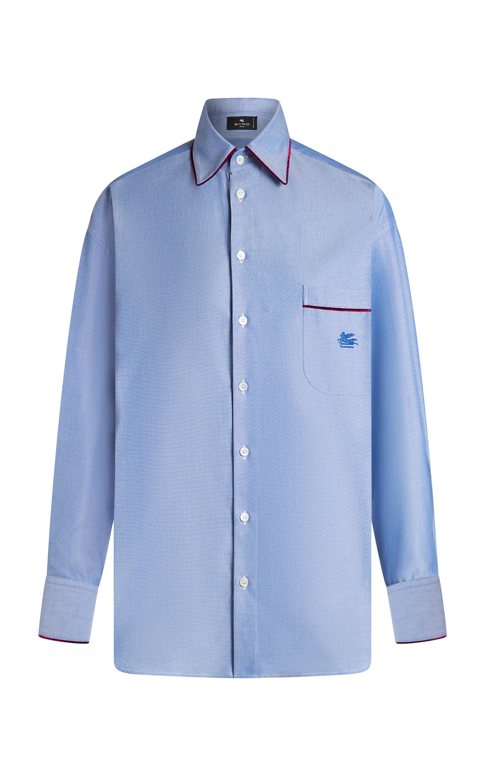 Etro Women's Striped Cotton Shirt In Blue