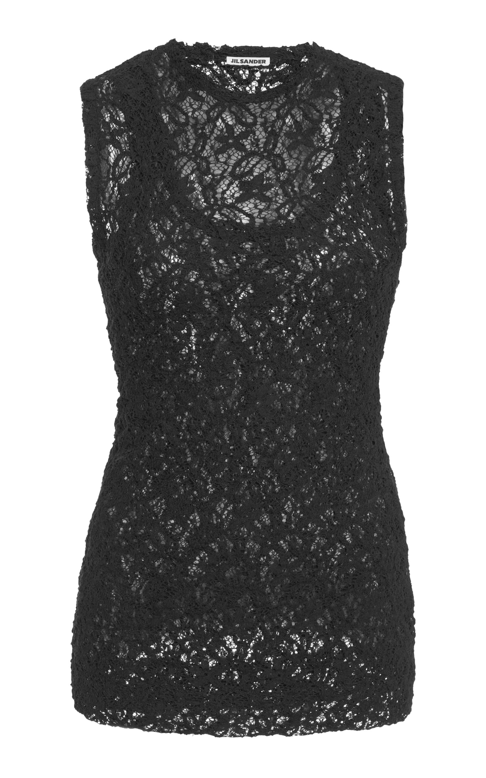 Jil Sander Layered Cotton-Blend Tank Top - Black - Women's Clothing