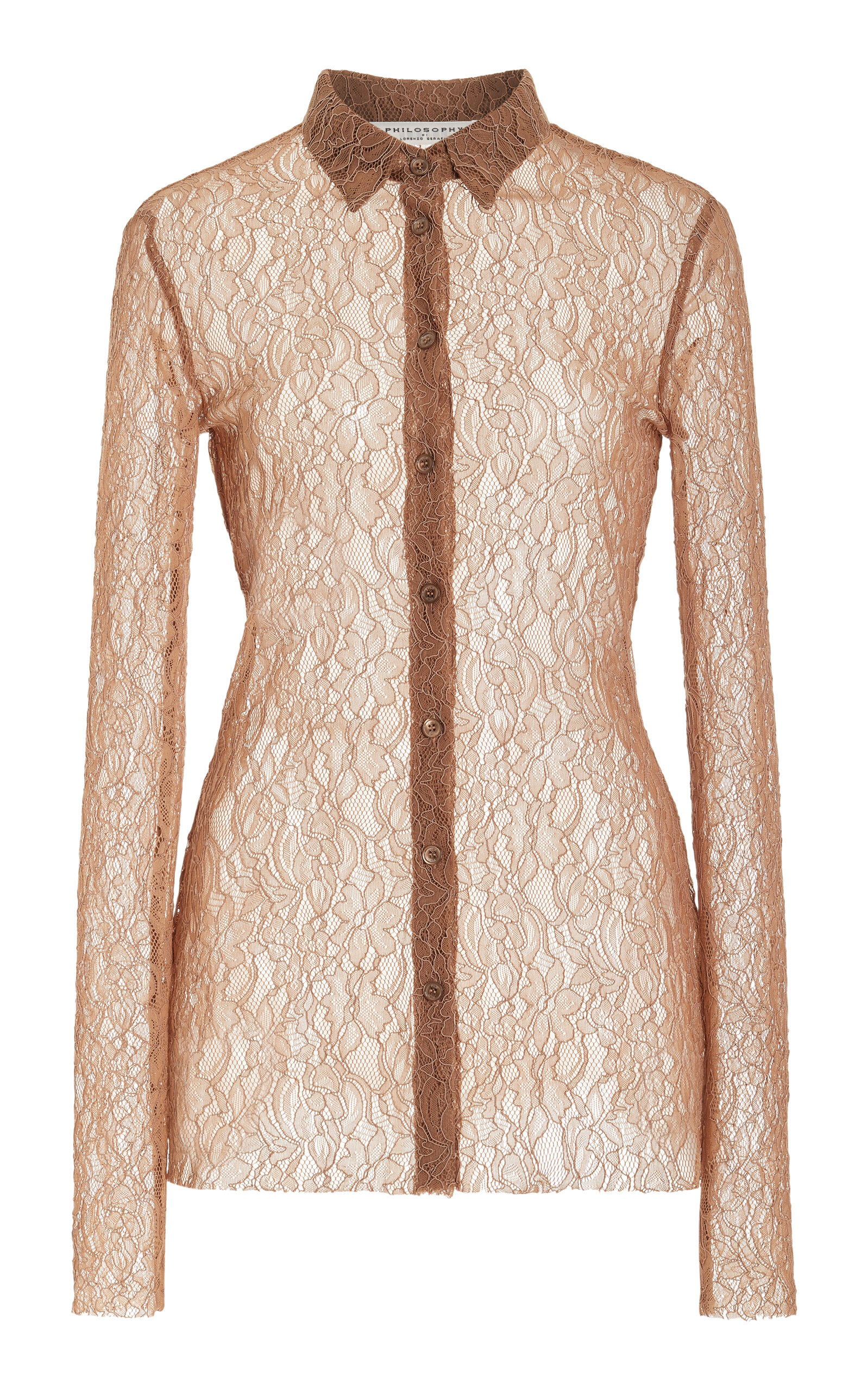 Philosophy di Lorenzo Serafini Stretch Lace Top - Neutral - Women's Clothing