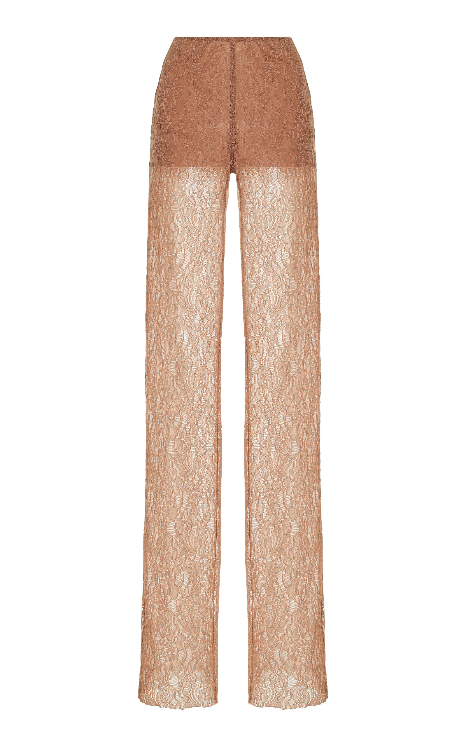 Philosophy Di Lorenzo Serafini Flared Stretch Lace Pants In Neutral