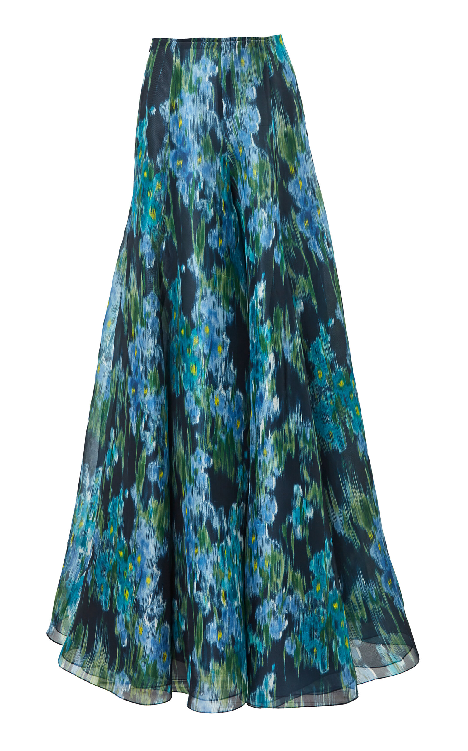 Carolina Herrera Printed Silk Palazzo Pants In Multi