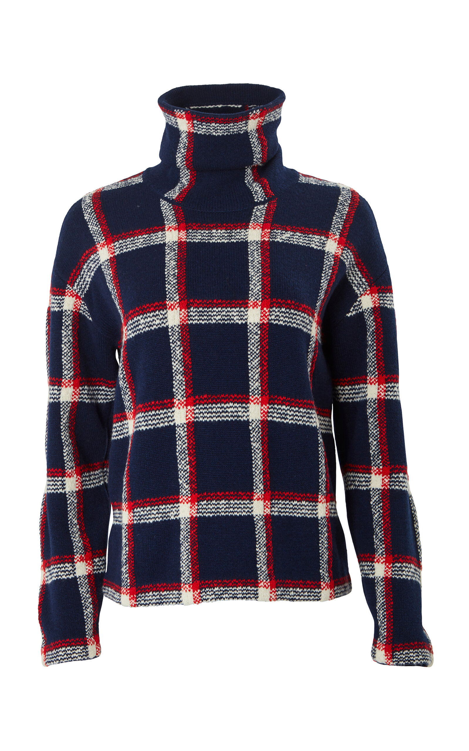 Carolina Herrera - Patterned Virgin-Wool Turtleneck Sweater - Multi - XL - Only At Moda Operandi