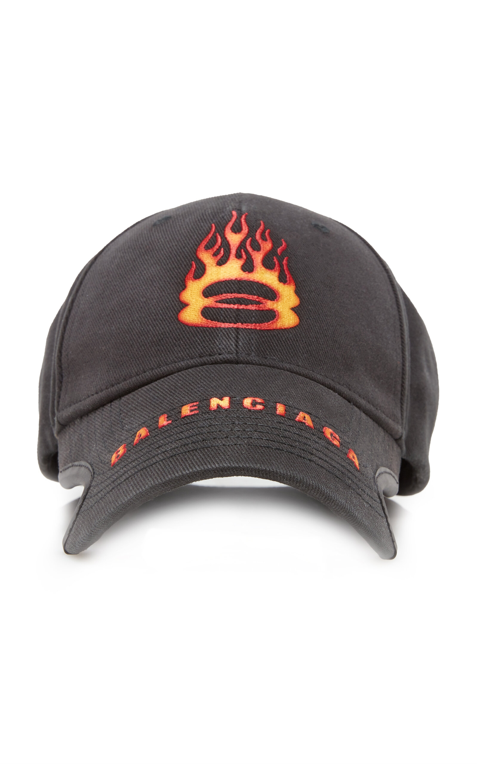 Balenciaga Holiday Cotton Baseball Cap - Black