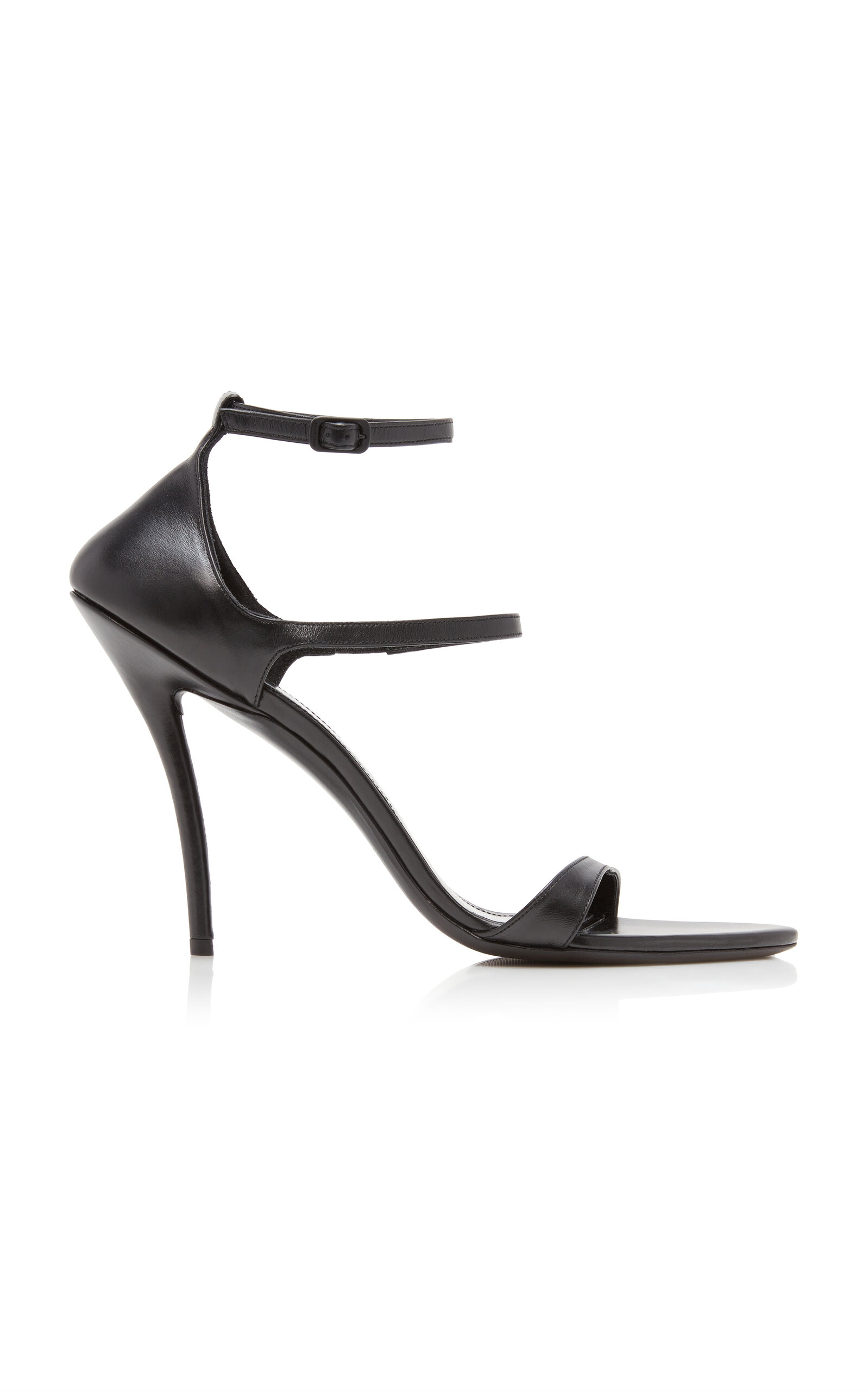 Balenciaga Honey Sandals In Black Leather In Black