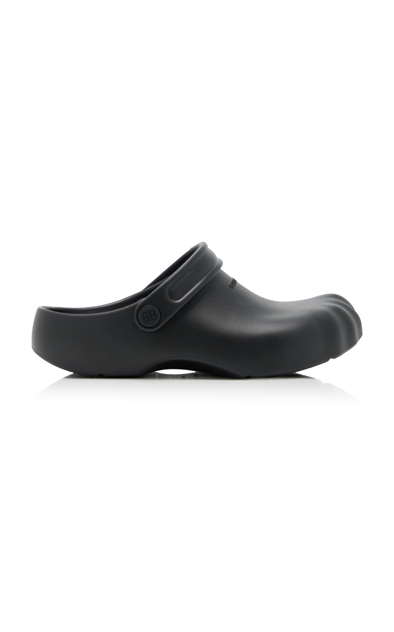 Balenciaga Sunday Rubber Slides - Black
