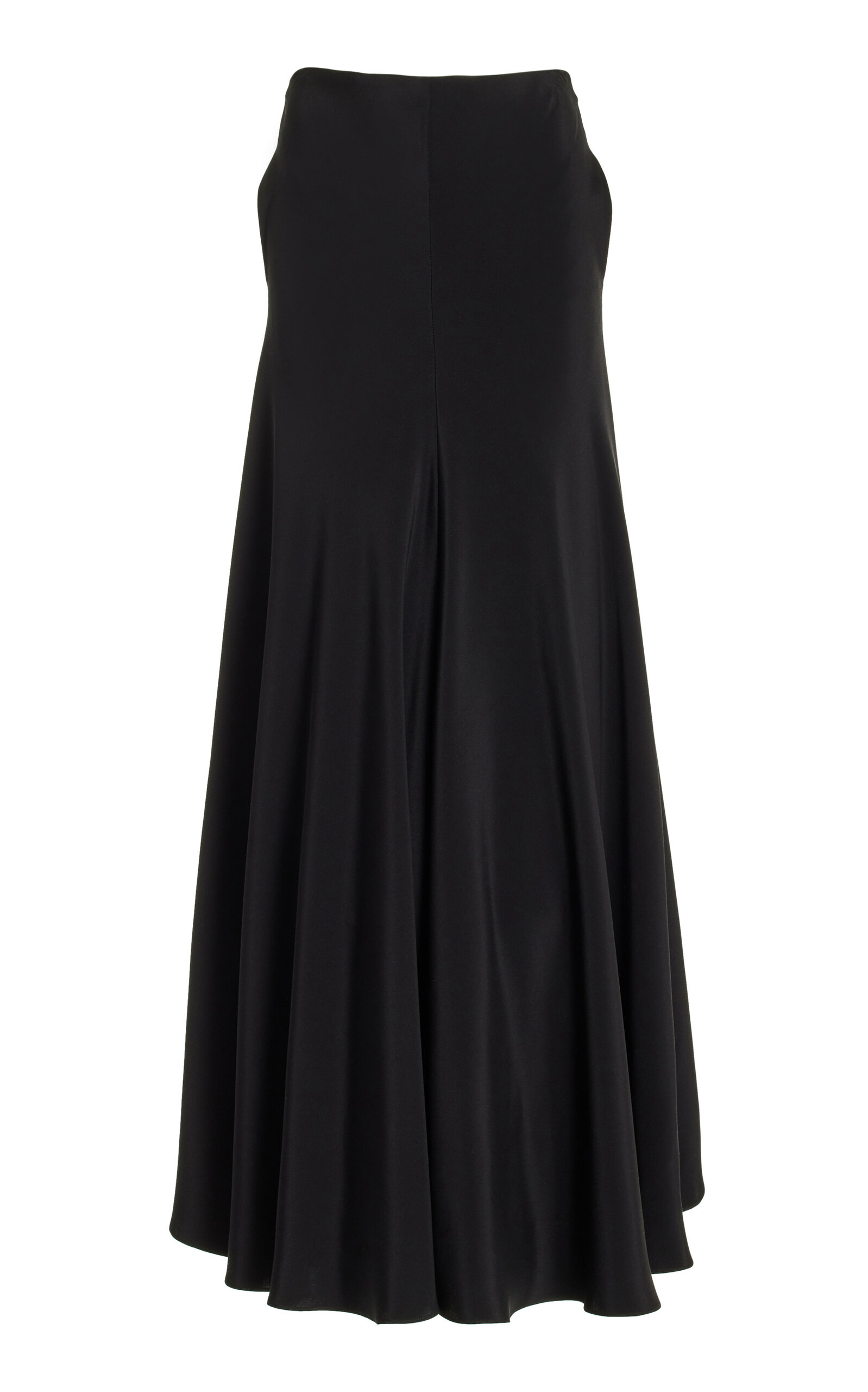 Brandon Maxwell The Millie Silk-crepe Maxi Skirt In Black