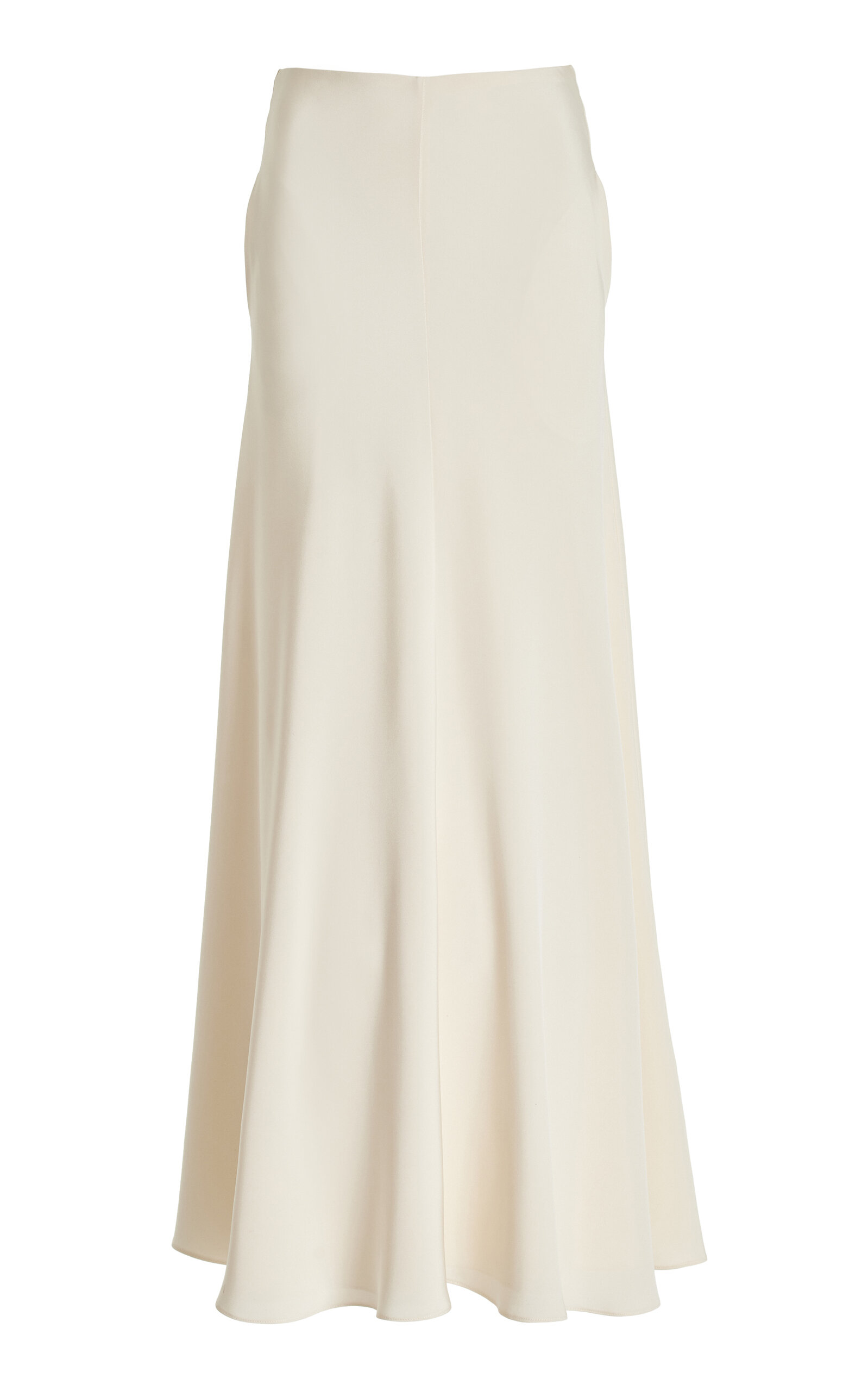 Brandon Maxwell The Millie Silk-crepe Maxi Skirt In Ivory