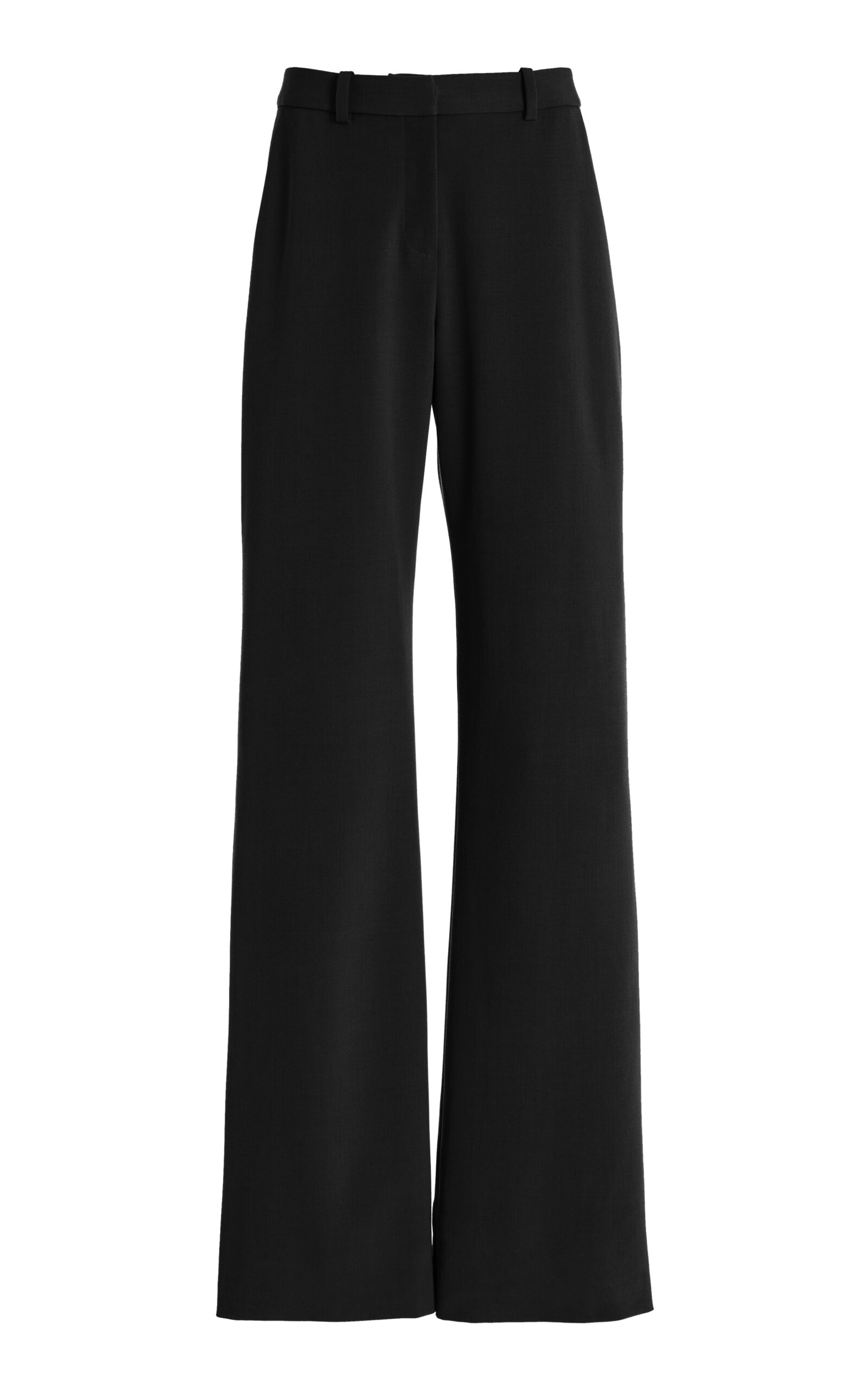 Brandon Maxwell The Anderson Straight-leg Wool-blend Trousers In Black