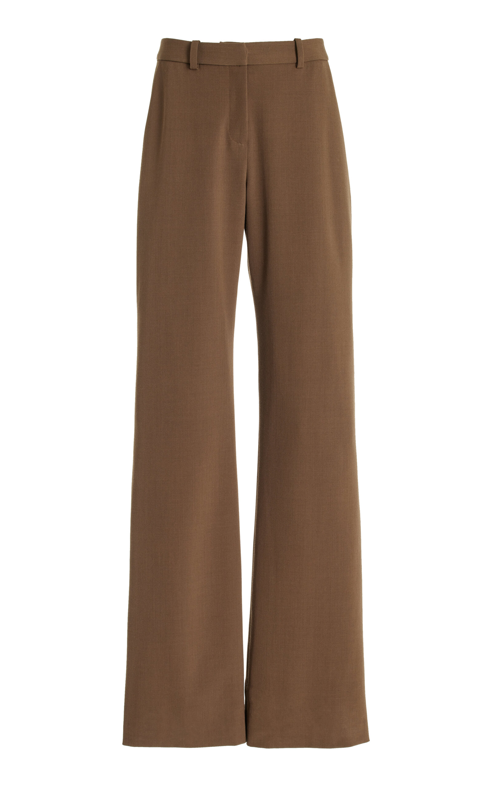 Brandon Maxwell The Anderson Wool-Blend Straight-Leg Pants - Olive