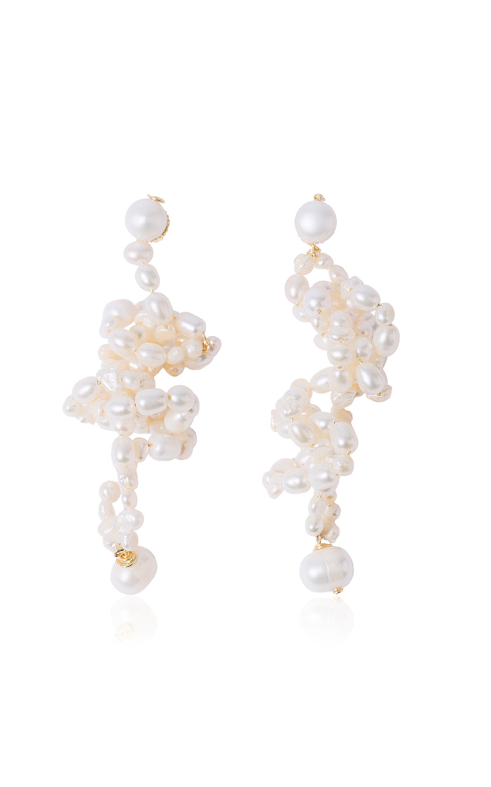 Pearl Octopuss.y White Lotus Pearl Earrings - White - OS - Moda Operandi