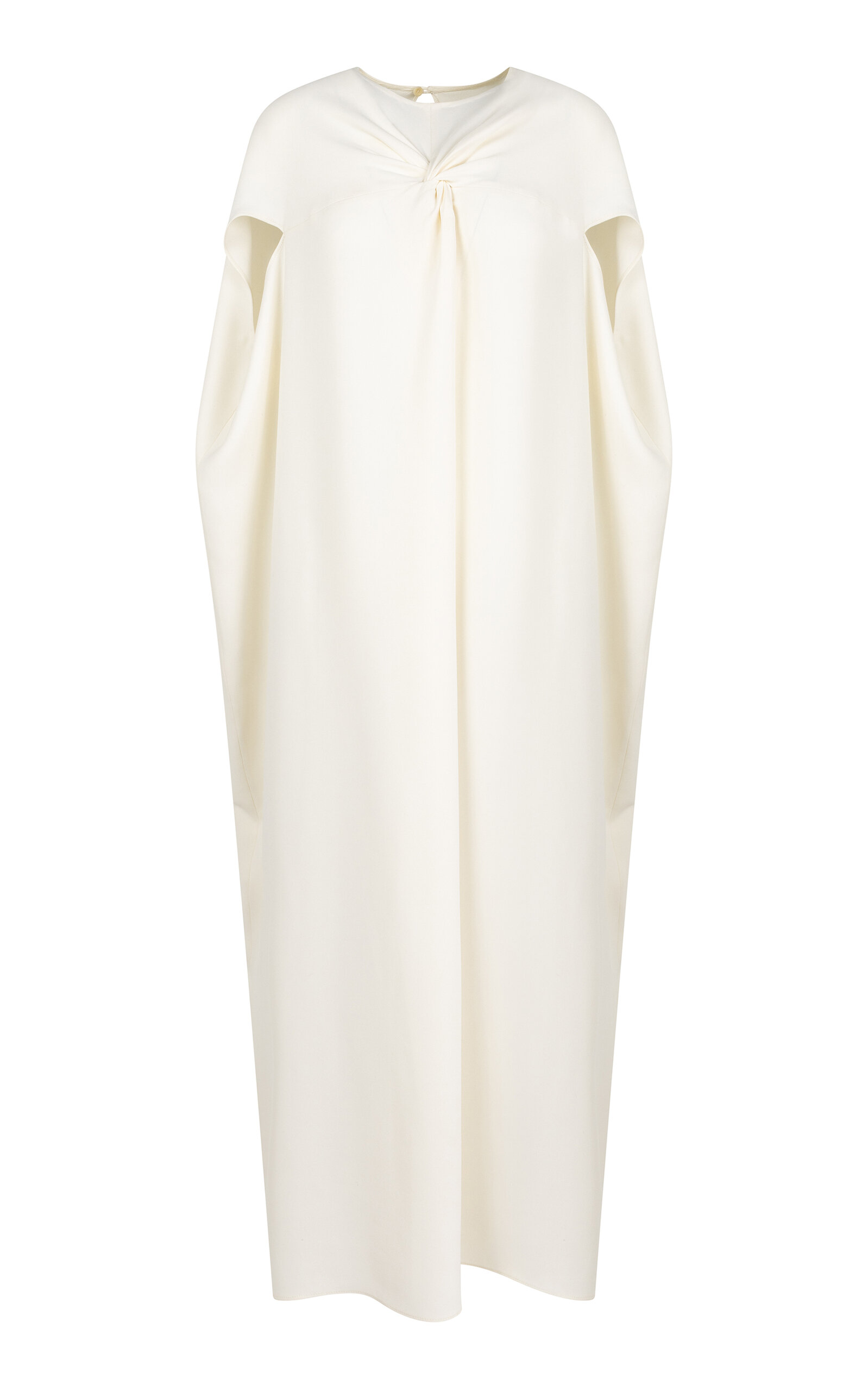 Heirlome Silk-crepe Maxi Dress In Ivory